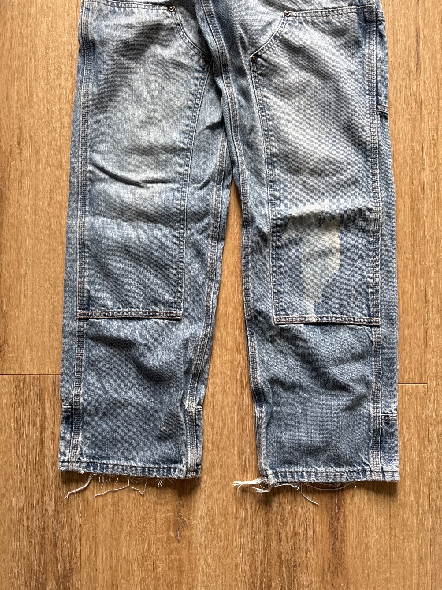 Vintage Carhartt Blue Denim Double Knee Pants
