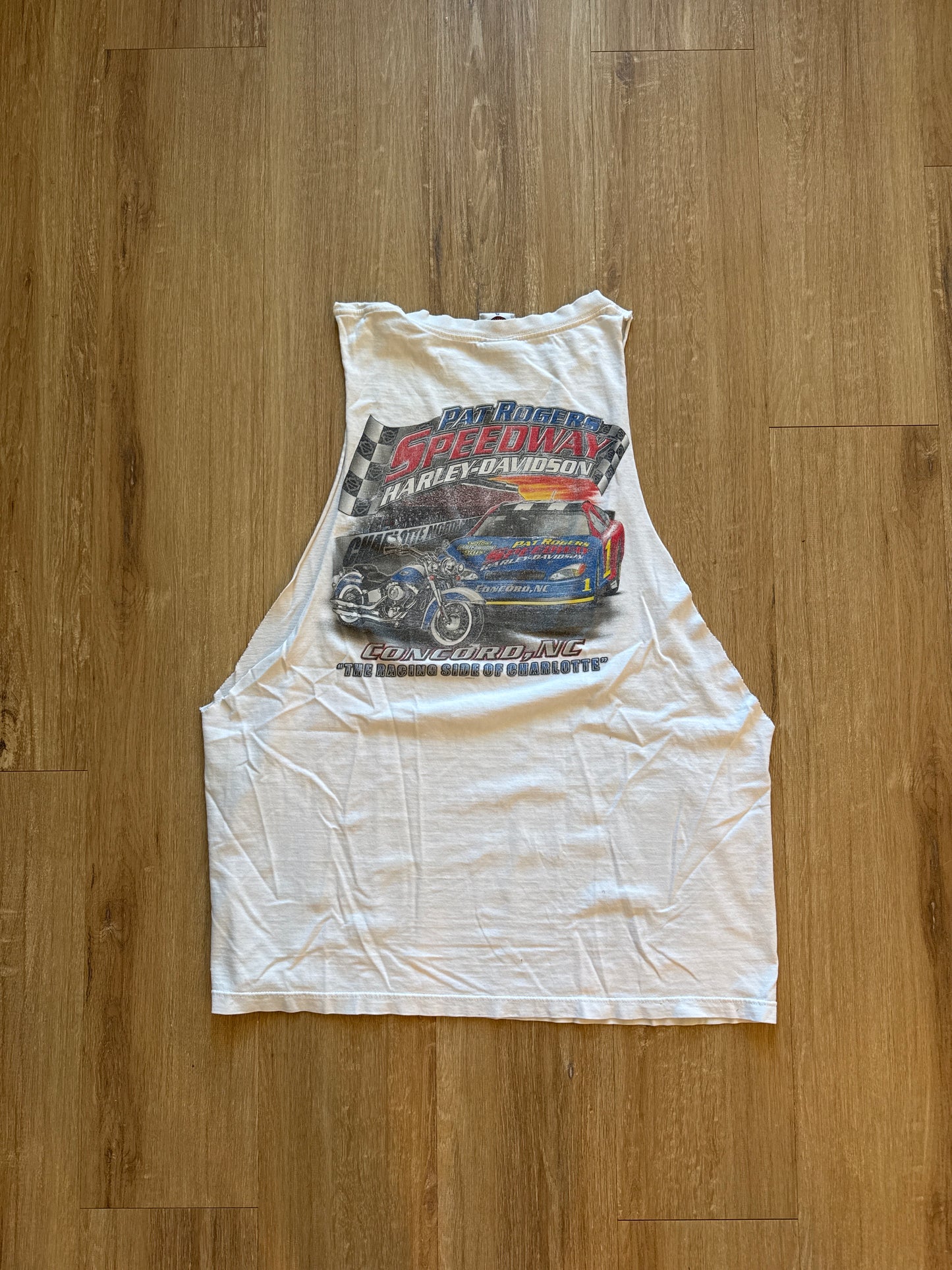Vintage Harley Davidson Charlotte Speedway Sleeveless Tee