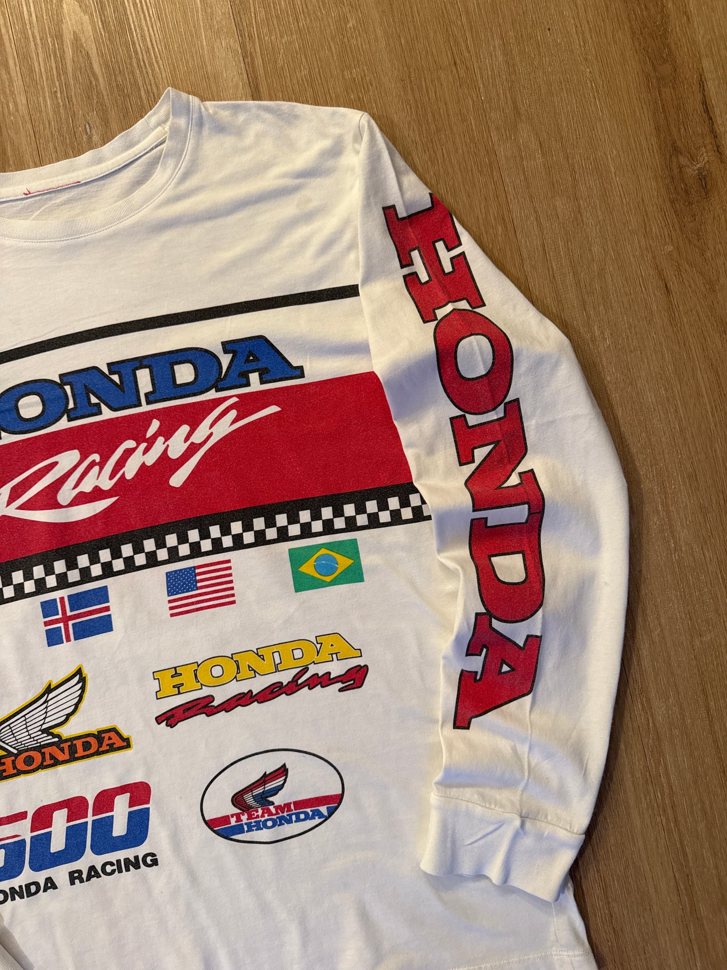 Vintage 90s Honda Racing Multi Logo Long Sleeve