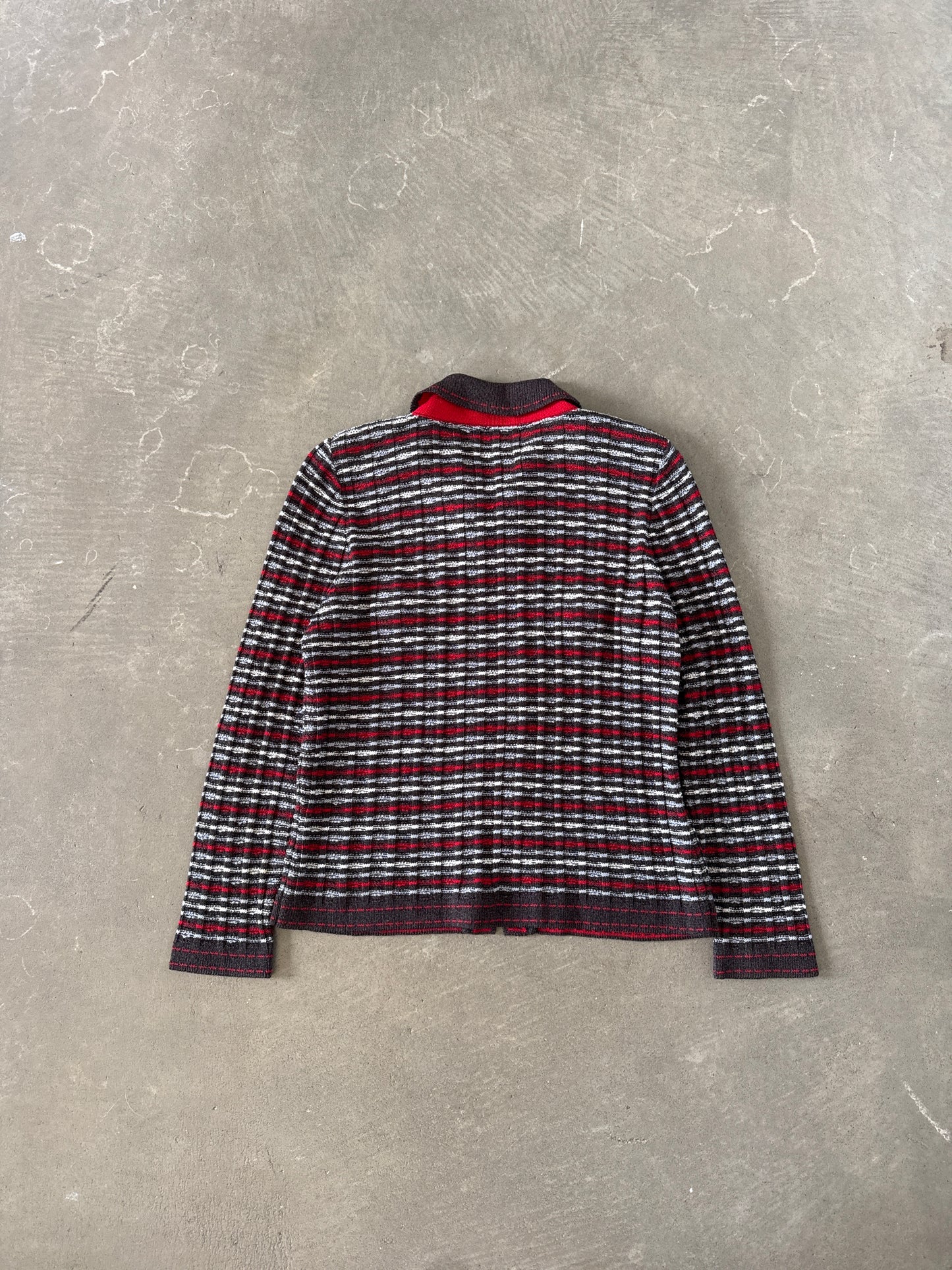 Vintage 80s Women’s San Remo Acrylic Knit Zip Up Jacket