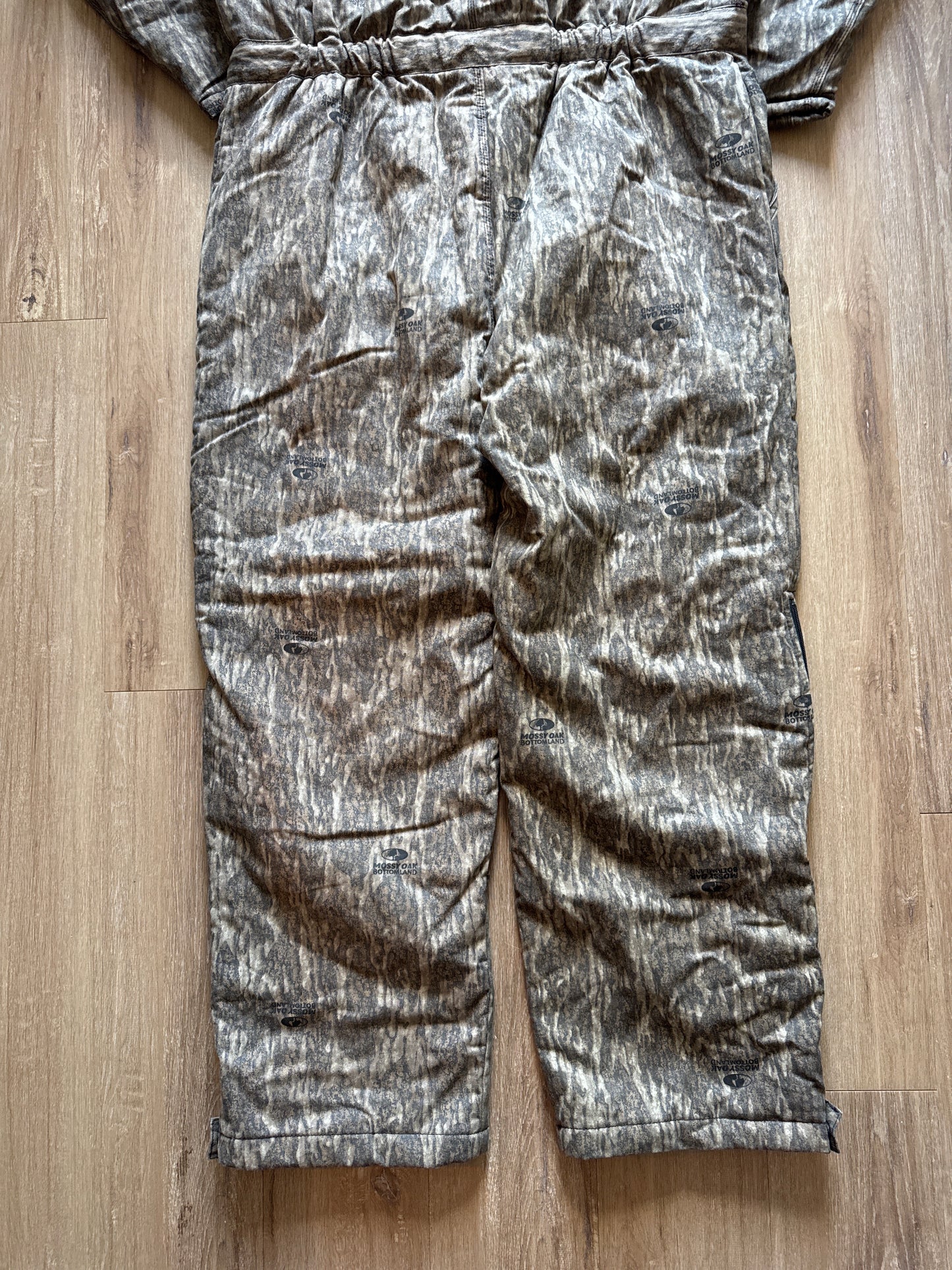 Vintage 90s Pursuit Gear Mossy Oak Original Bottomland Treebark Forest Camo Hunting Coveralls