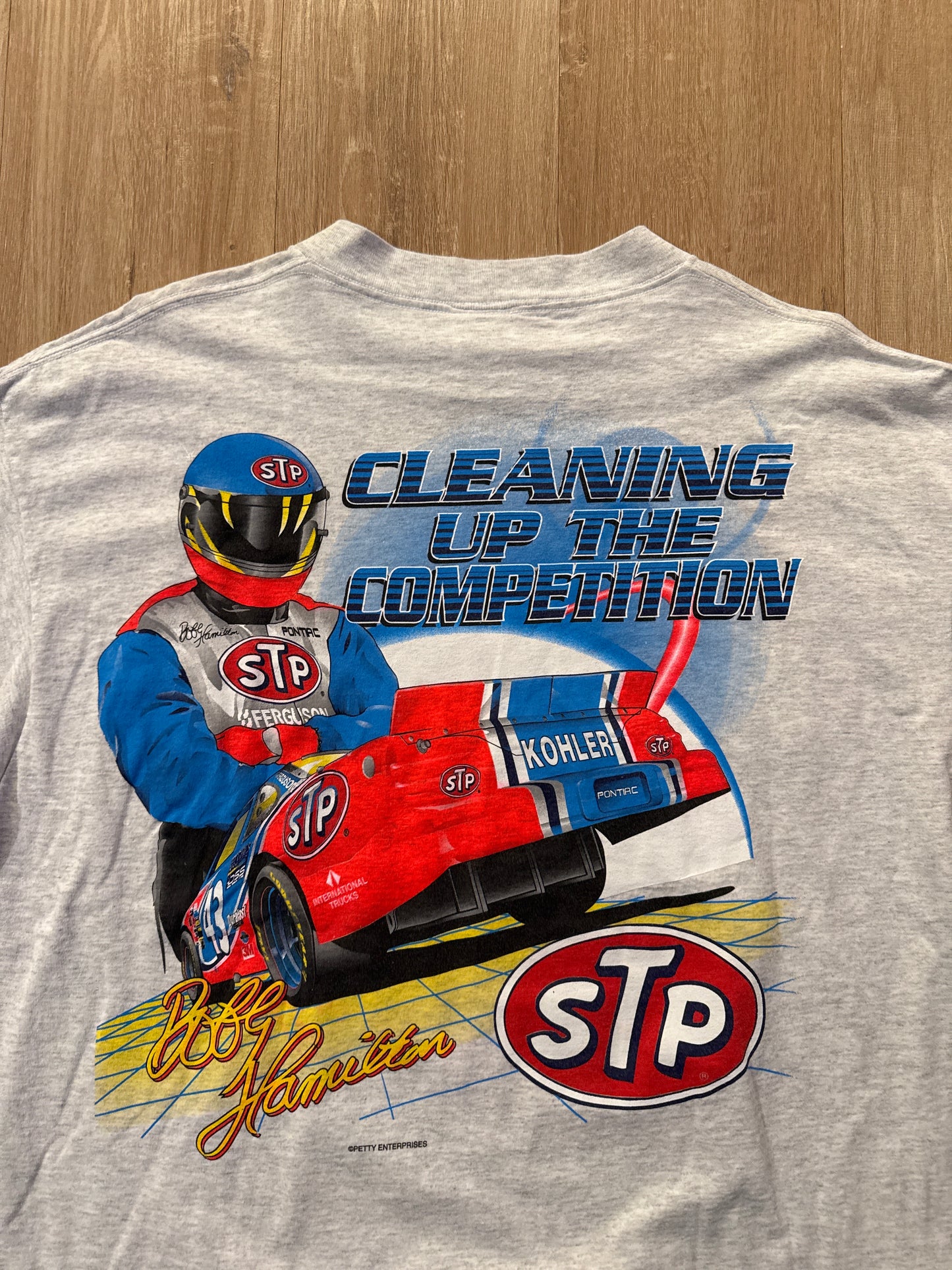 Vintage 90s Nascar Bobby Hamilton Cleaning Up The Competition Tee