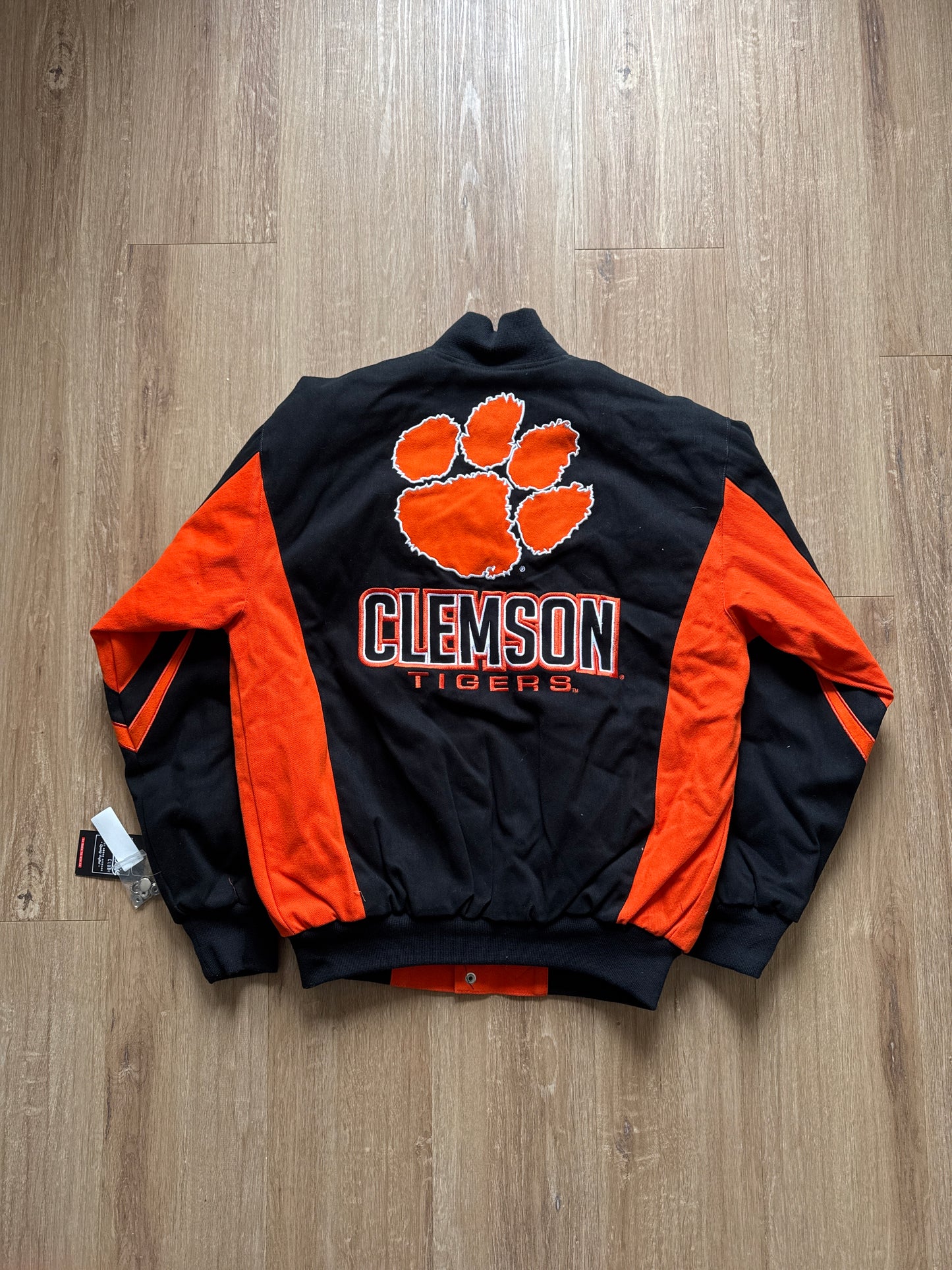 Franchise Collegiate Sportswear University Of Clemson Tigers Embroidered Varsity Jacket