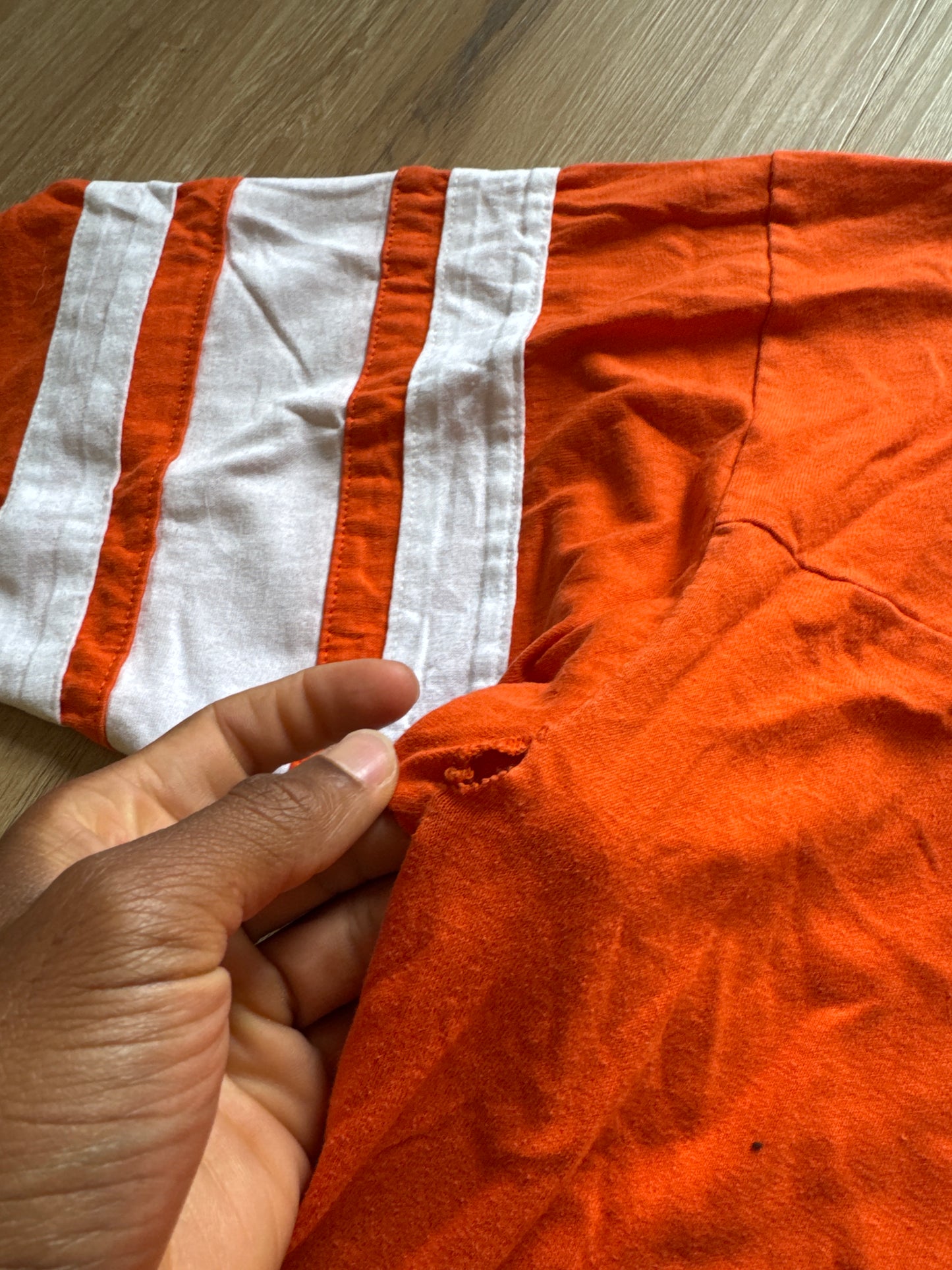 Vintage Logo 7 University Of Clemson Tigers Jersey Tee