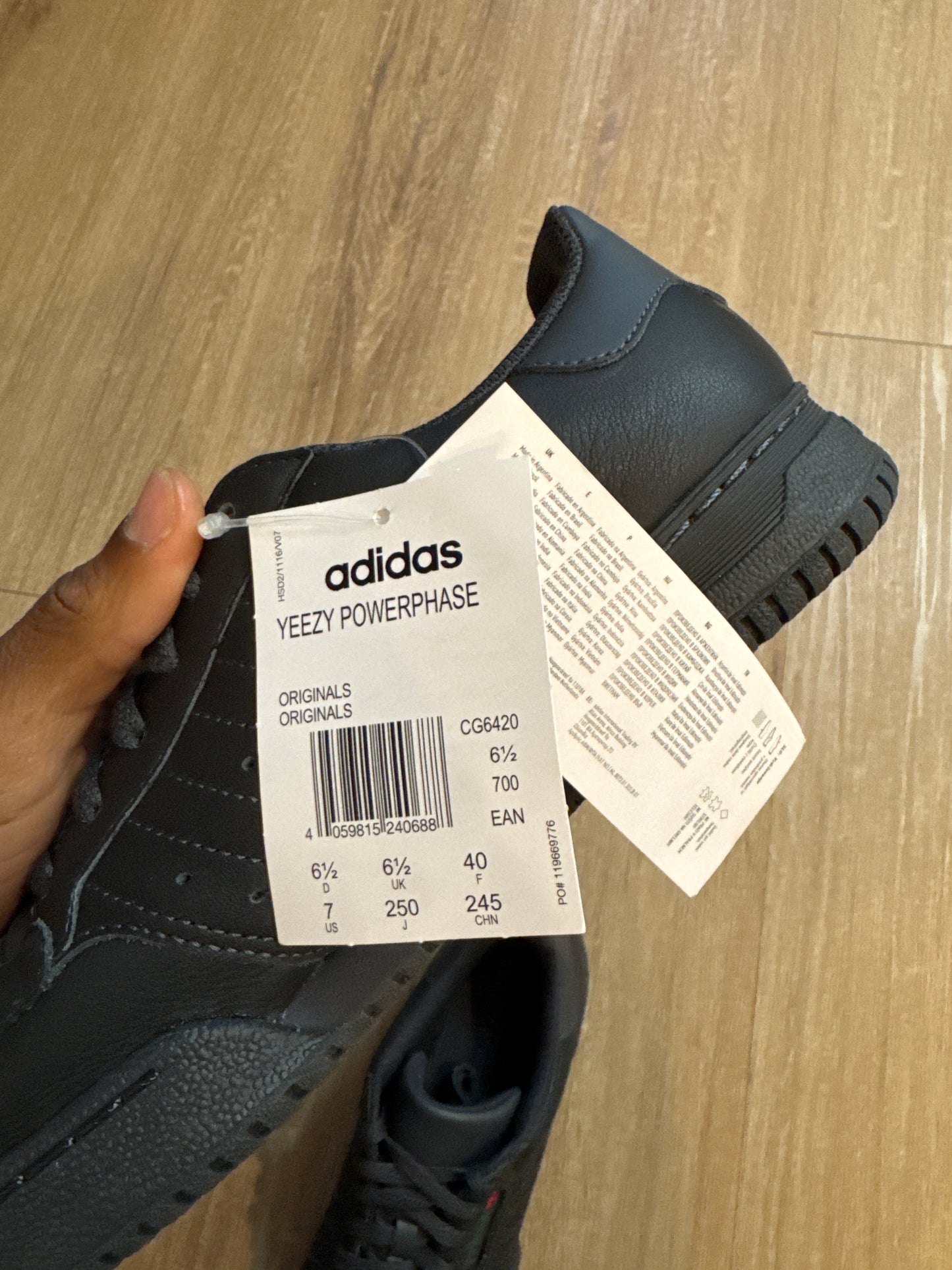 Adidas Yeezy Powerphase Calabasas Core Black