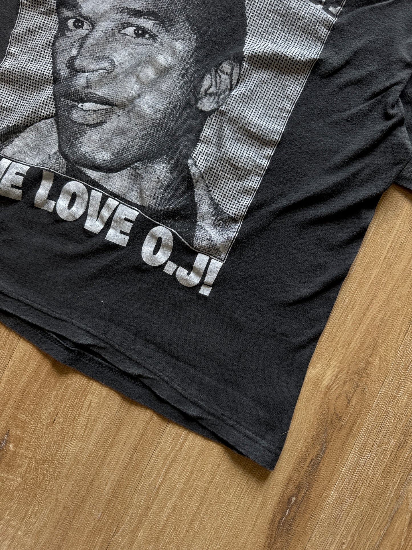 Vintage 90s OJ Simpson We Still Love Ya #32 We Love O.J! Don’t Squeeze The Juice Tee