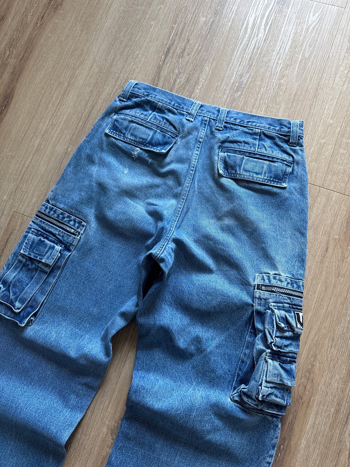 Vintage Y2K Urban Jeans Wear Cargo Denim Jeans
