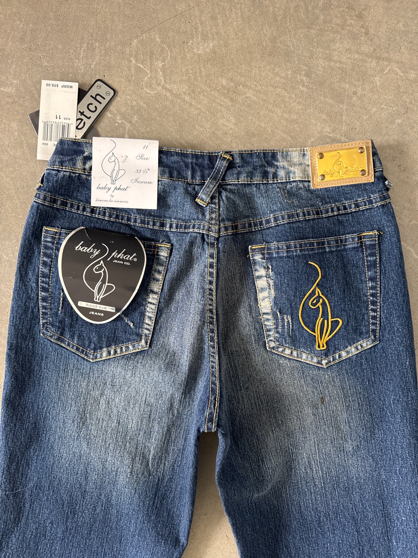 Vintage Y2K Women’s Baby Phat Bootcut Denim Jeans