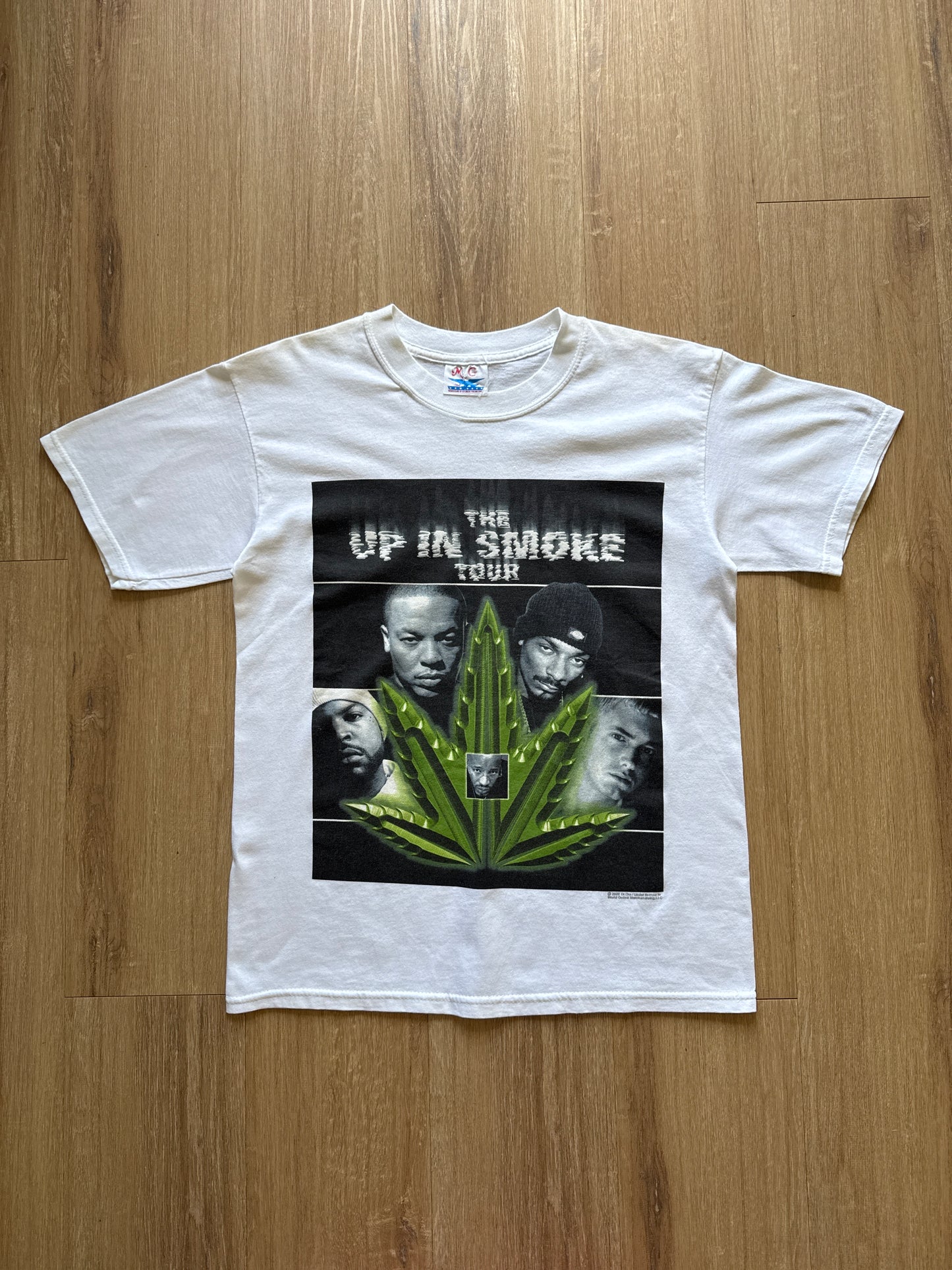 Vintage 2000 Up In Smoke Tour Dr. Dre Snoop Dogg Eminem Ice Cube Warren F. Hip Hop Rap Tee