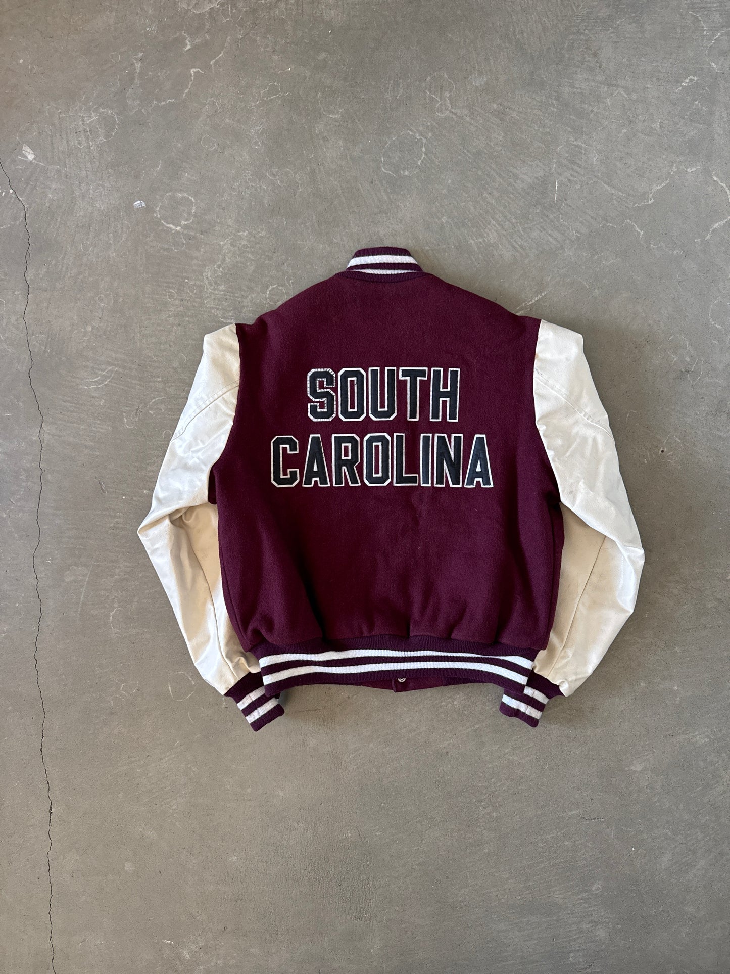 Vintage 80s University Of South Carolina Gamecocks Varsity Jacket