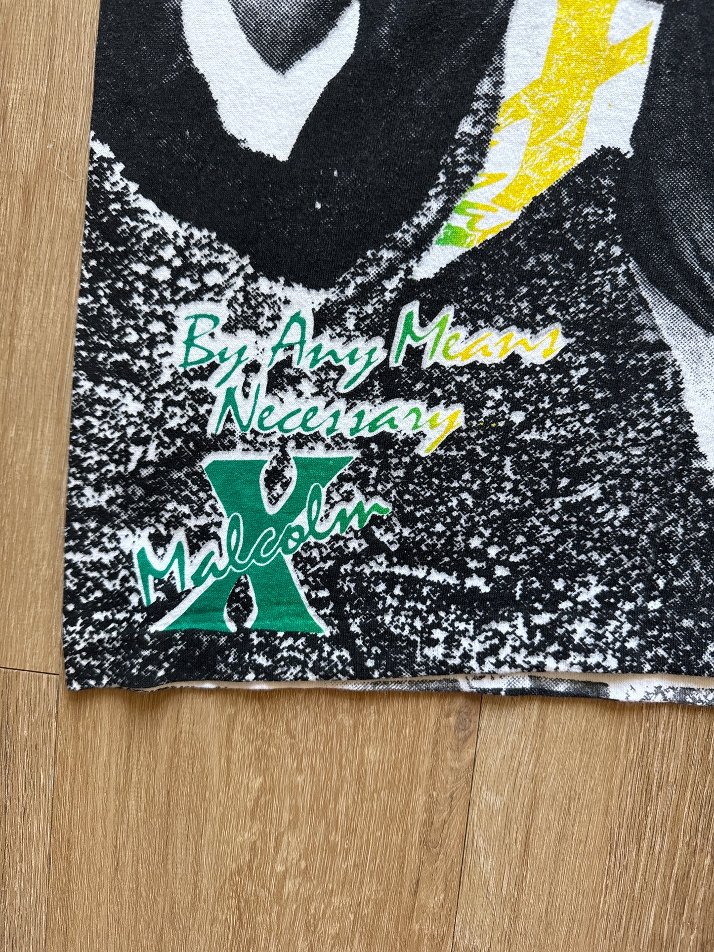 Vintage Malcolm X By Any Means Necessary All Over Print Tee