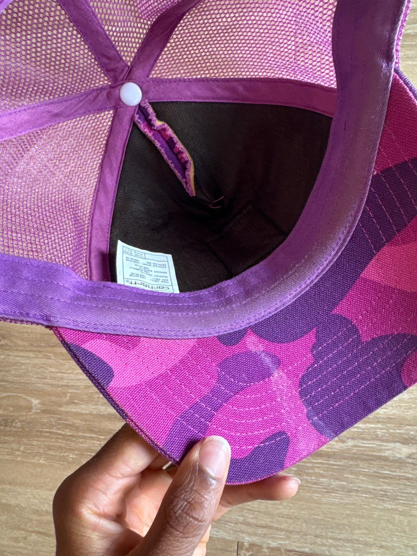 A Bathing Ape Bape x Carhartt Purple Camo Trucker Hat