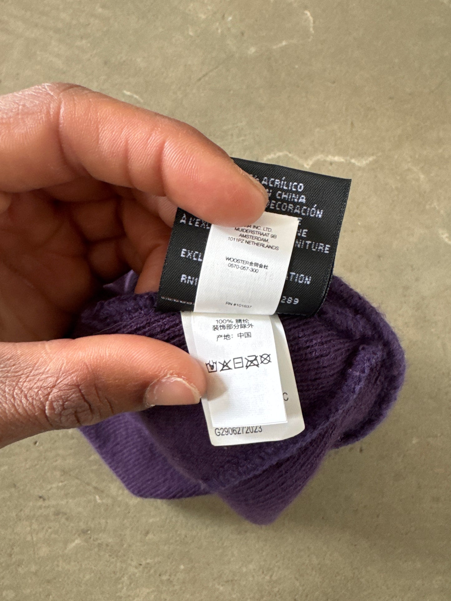 Supreme New Era Box Logo Dark Purple Beanie (FW23)