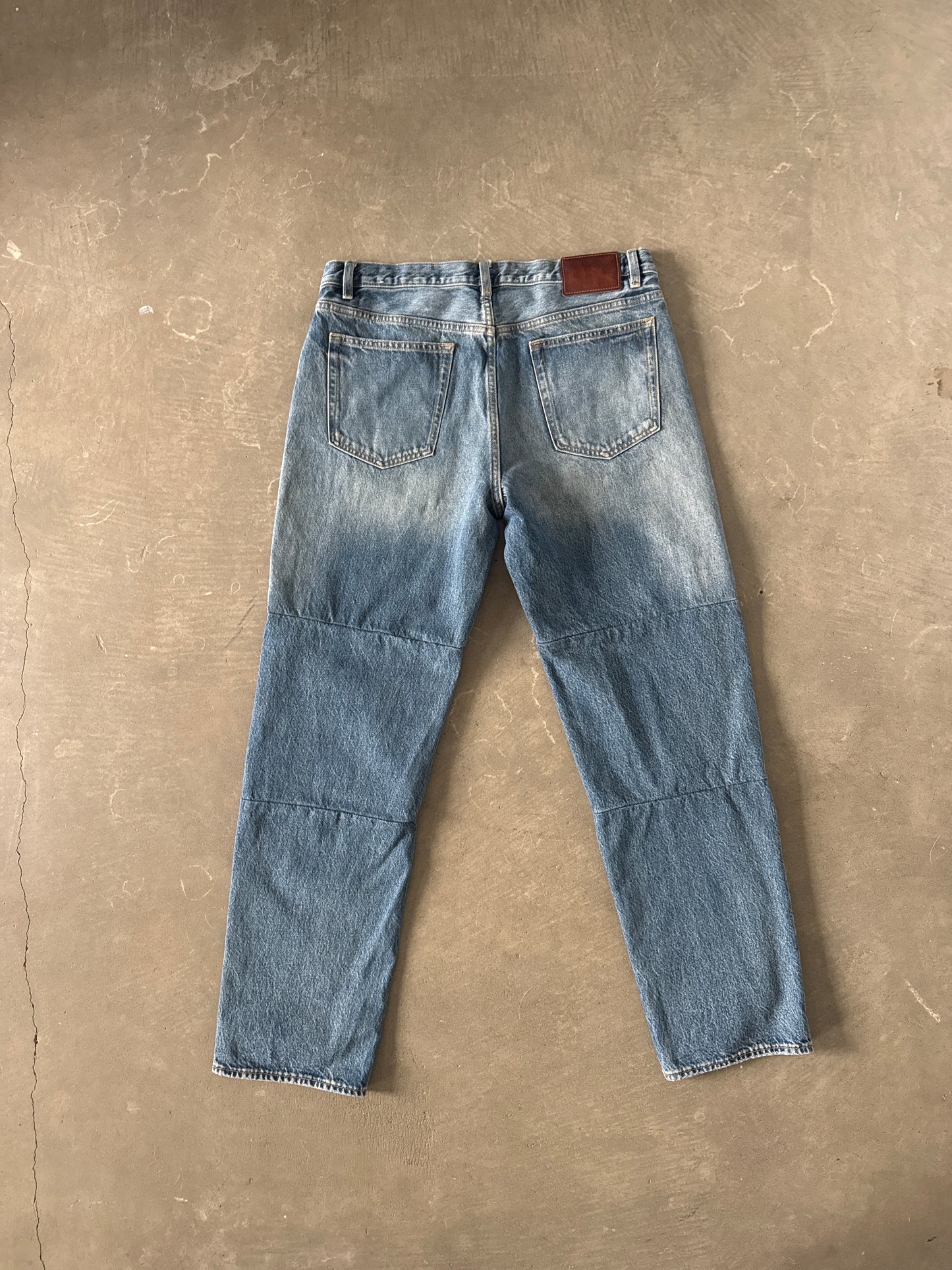Zara Patchwork Relaxed Fit Denim Jeans