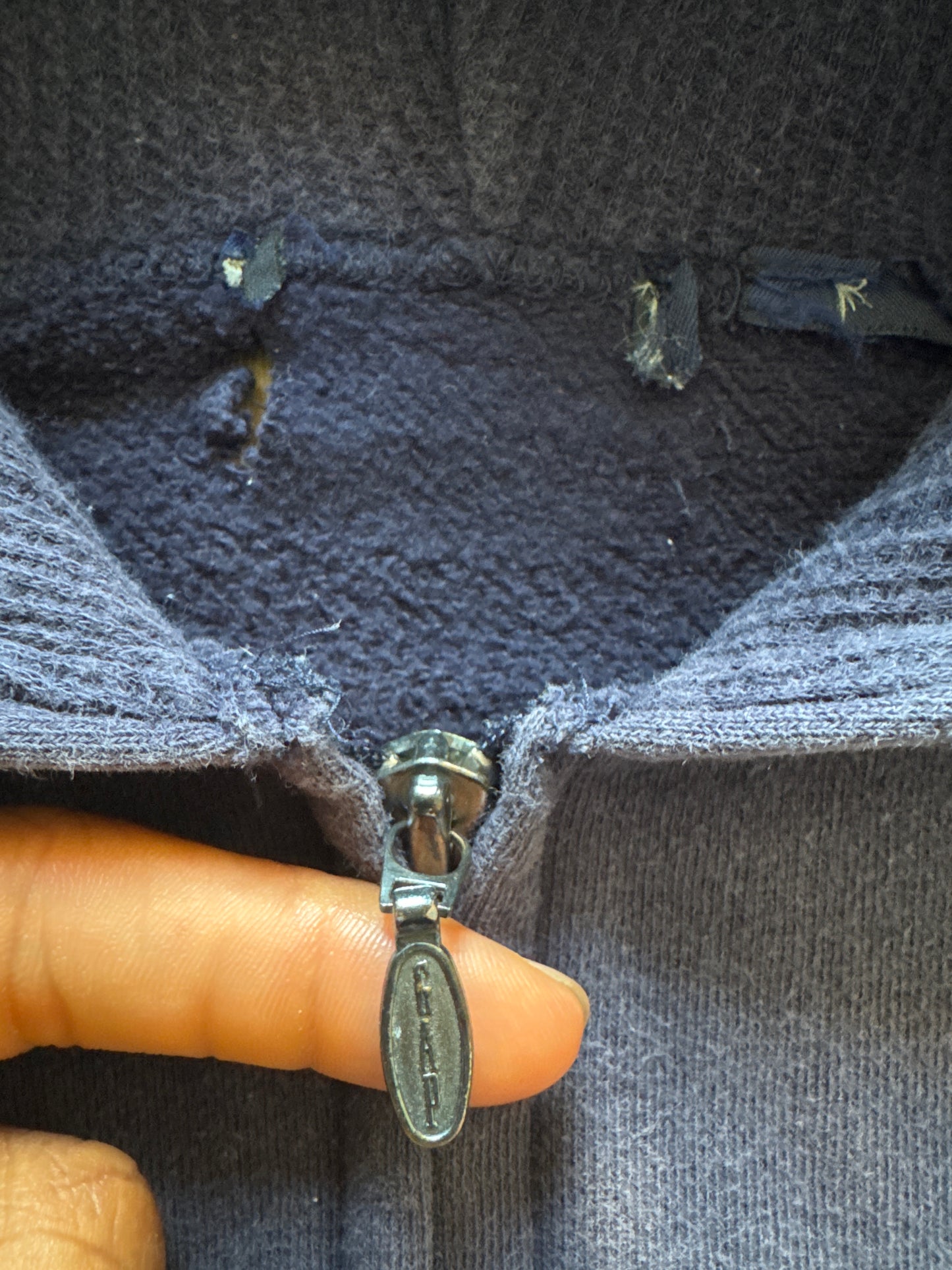 Vintage Gap Sun Faded Navy Zip Up