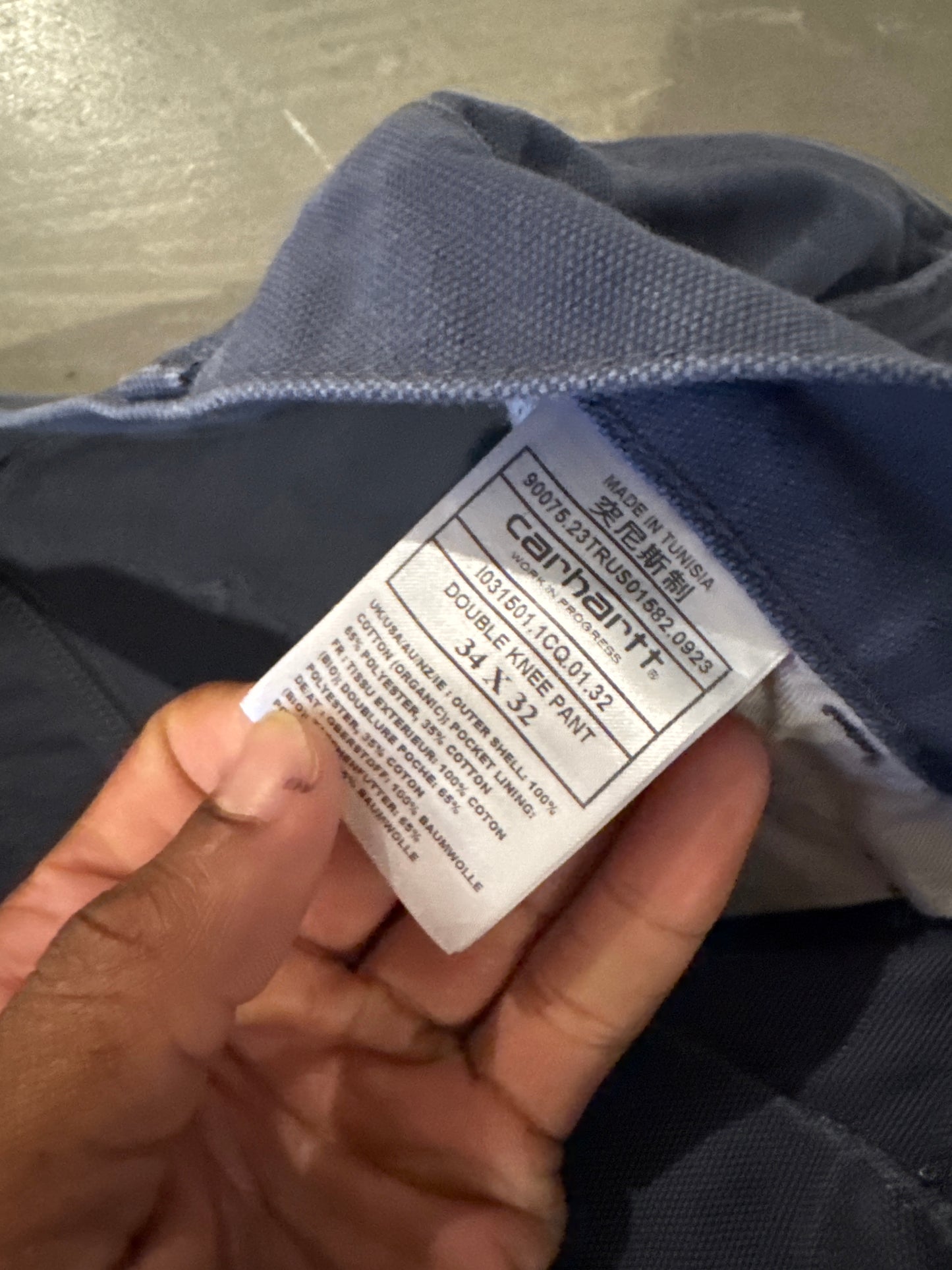 Carhartt WIP Double Knee Navy Pants
