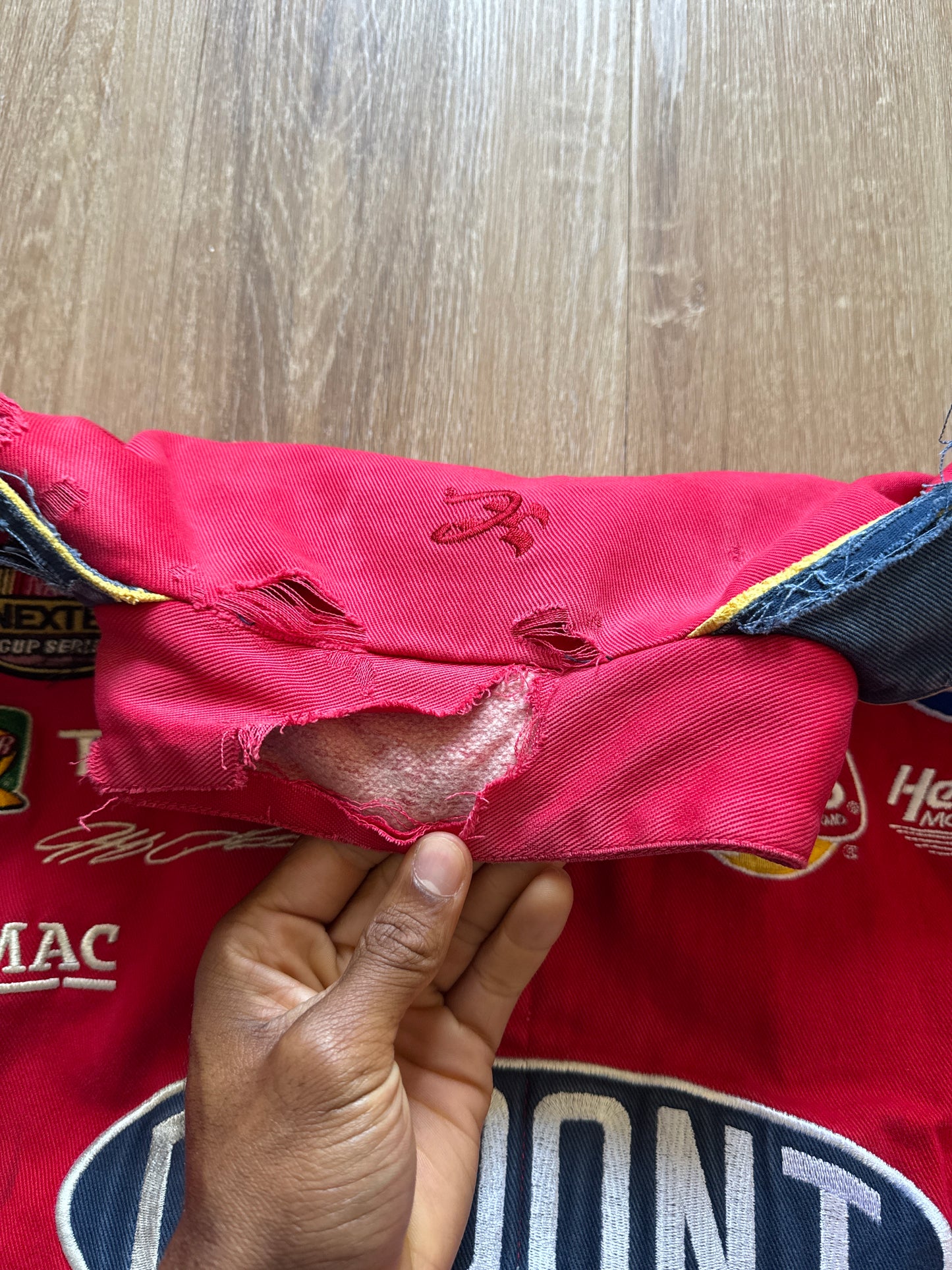 Vintage Nascar Jeff Gordon Du Pont Flame Racing Jacket