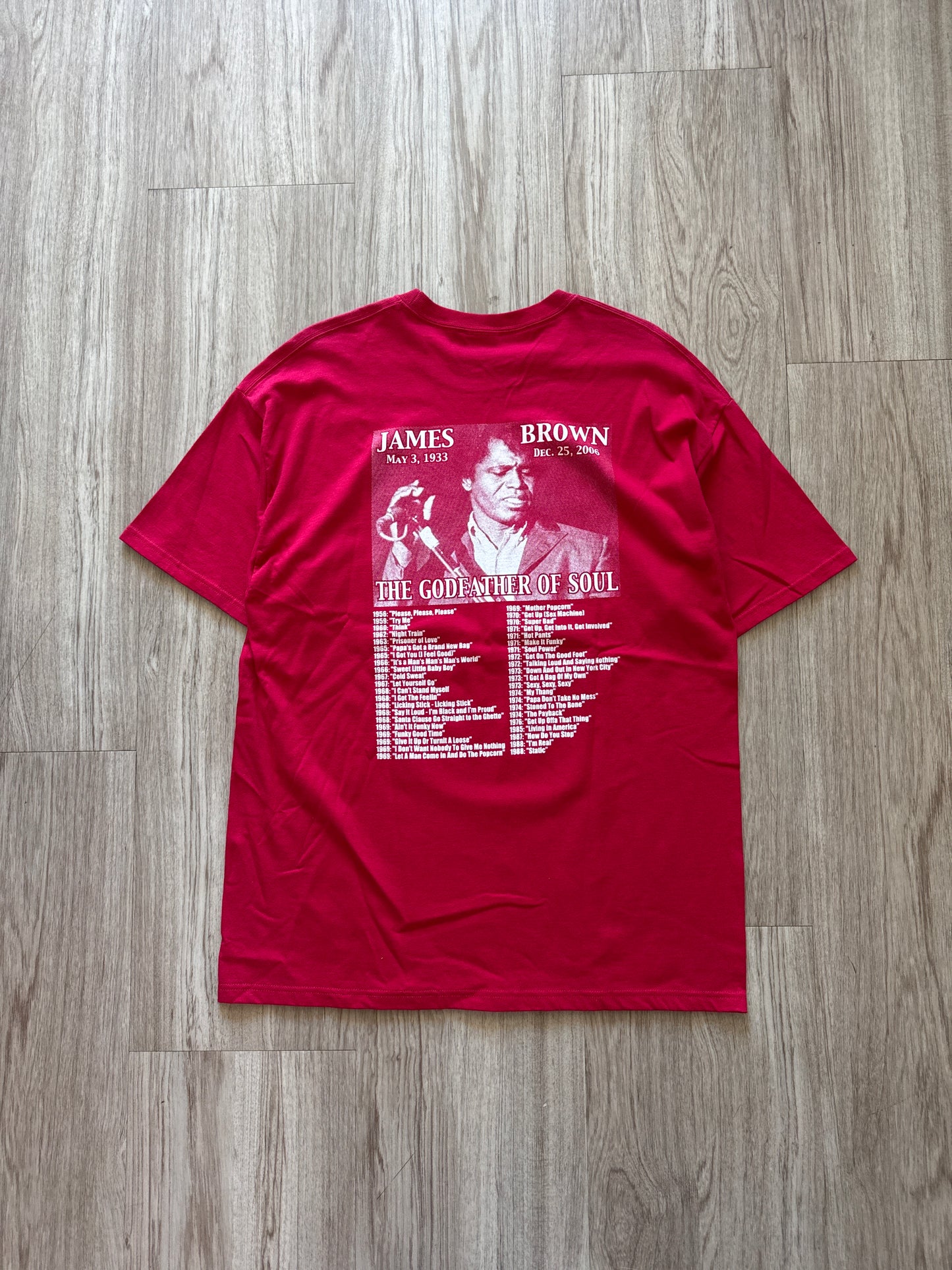 Y2K Rest In Peace RIP James Brown The God Father Of Soul Tee