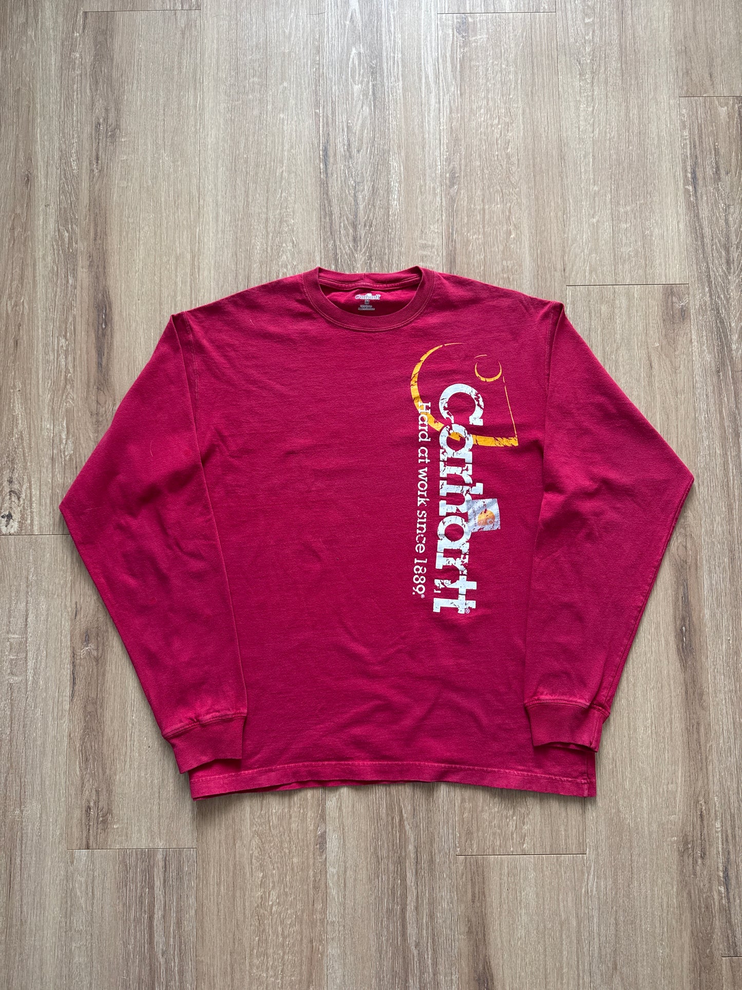 Carhartt Red Logo Long Sleeve
