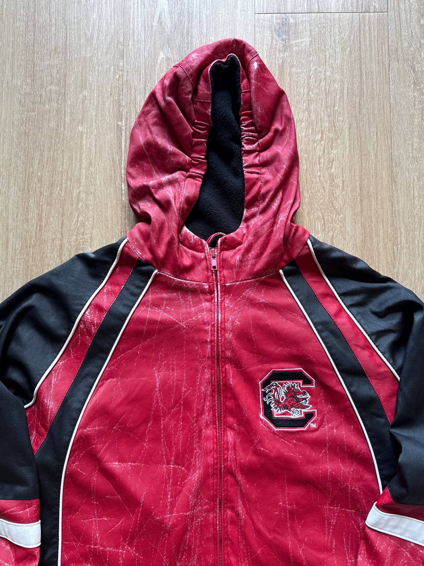 Vintage Youth Starter University Of South Carolina Gamecocks Cracked Leather Jacket