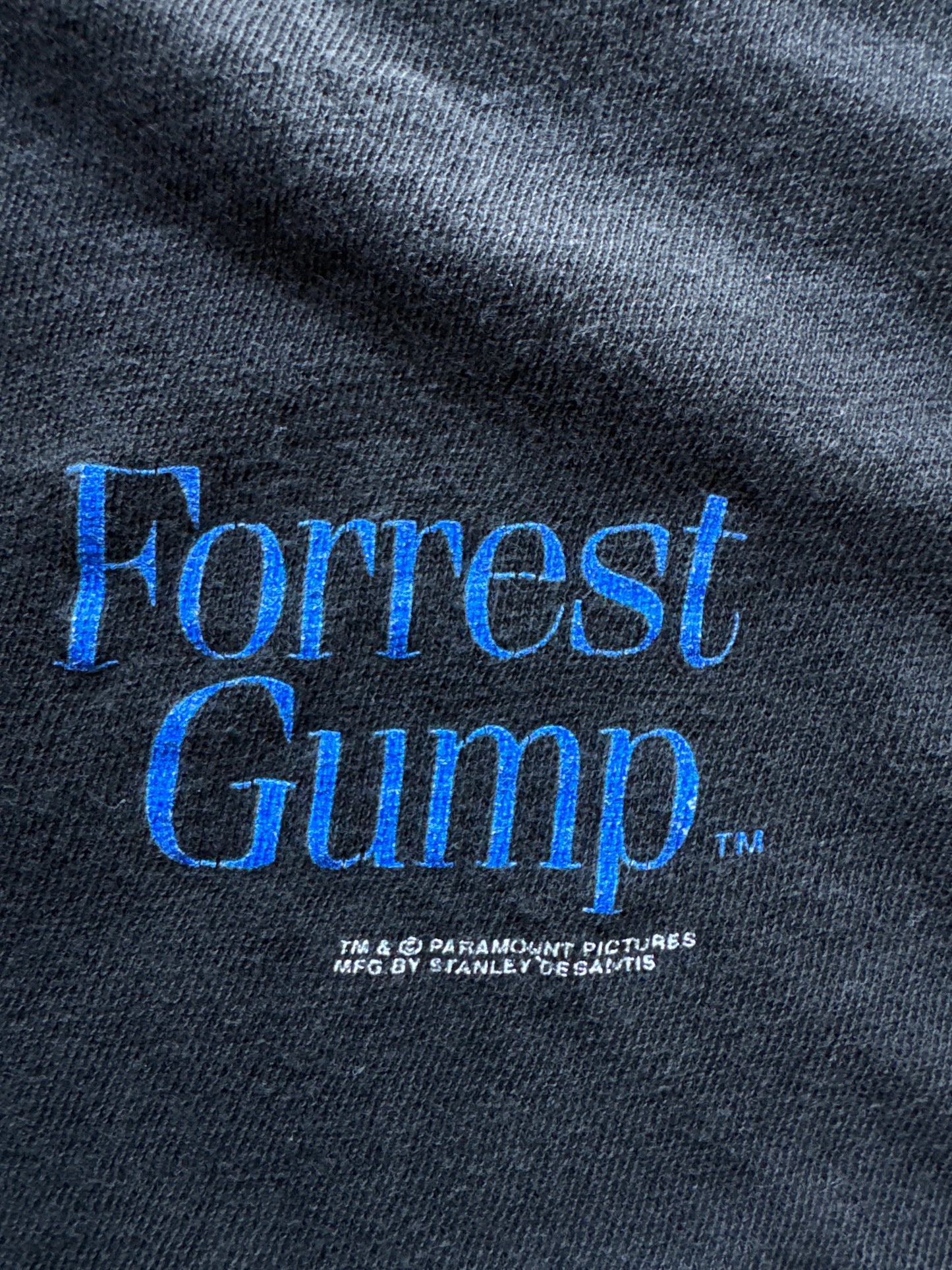 Vintage 90s Stanley Desantis Forest Gump Life Is Like A Box Of Chocolates Boxy Cropped Tee