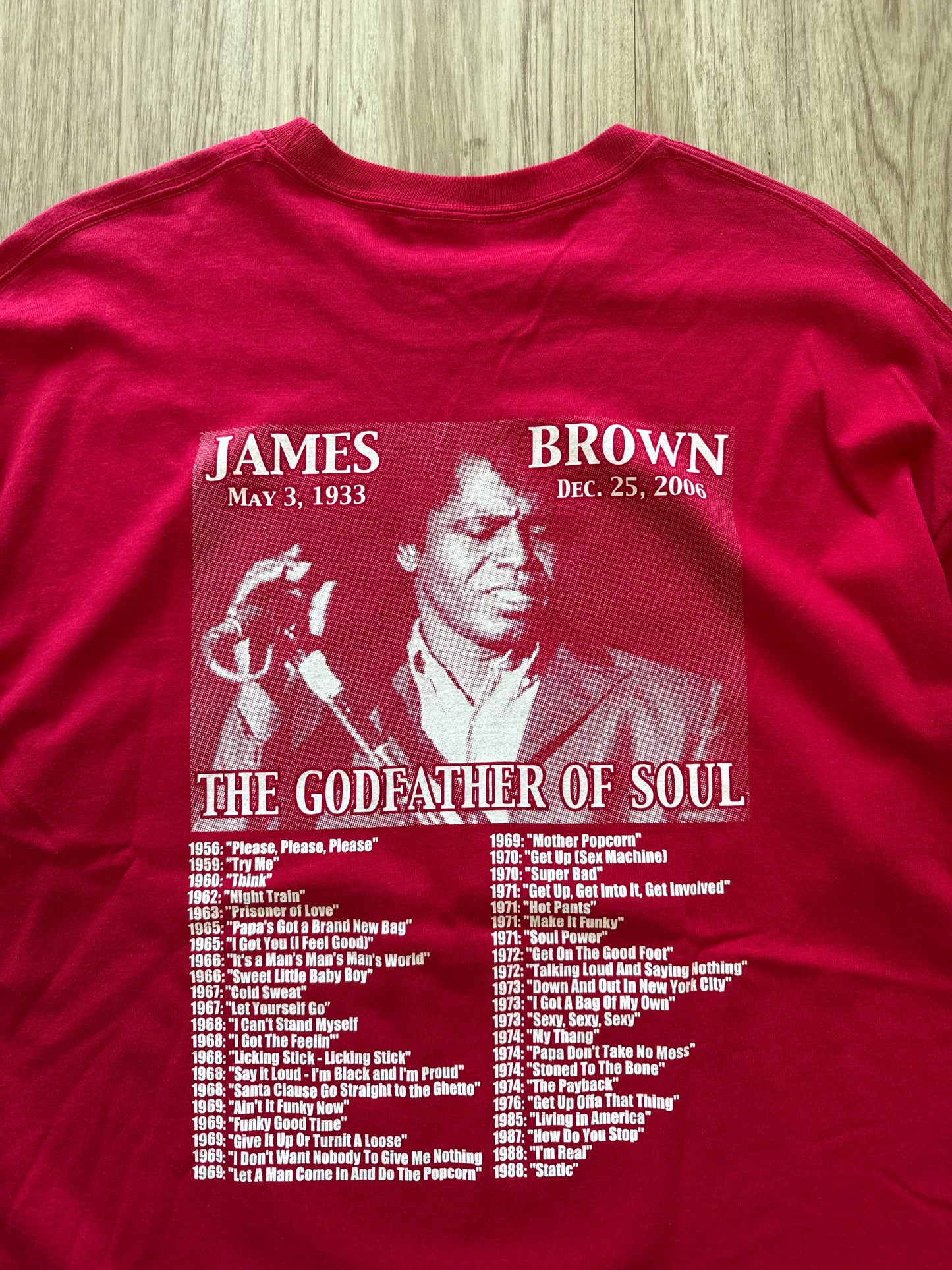 Y2K Rest In Peace RIP James Brown The God Father Of Soul Tee