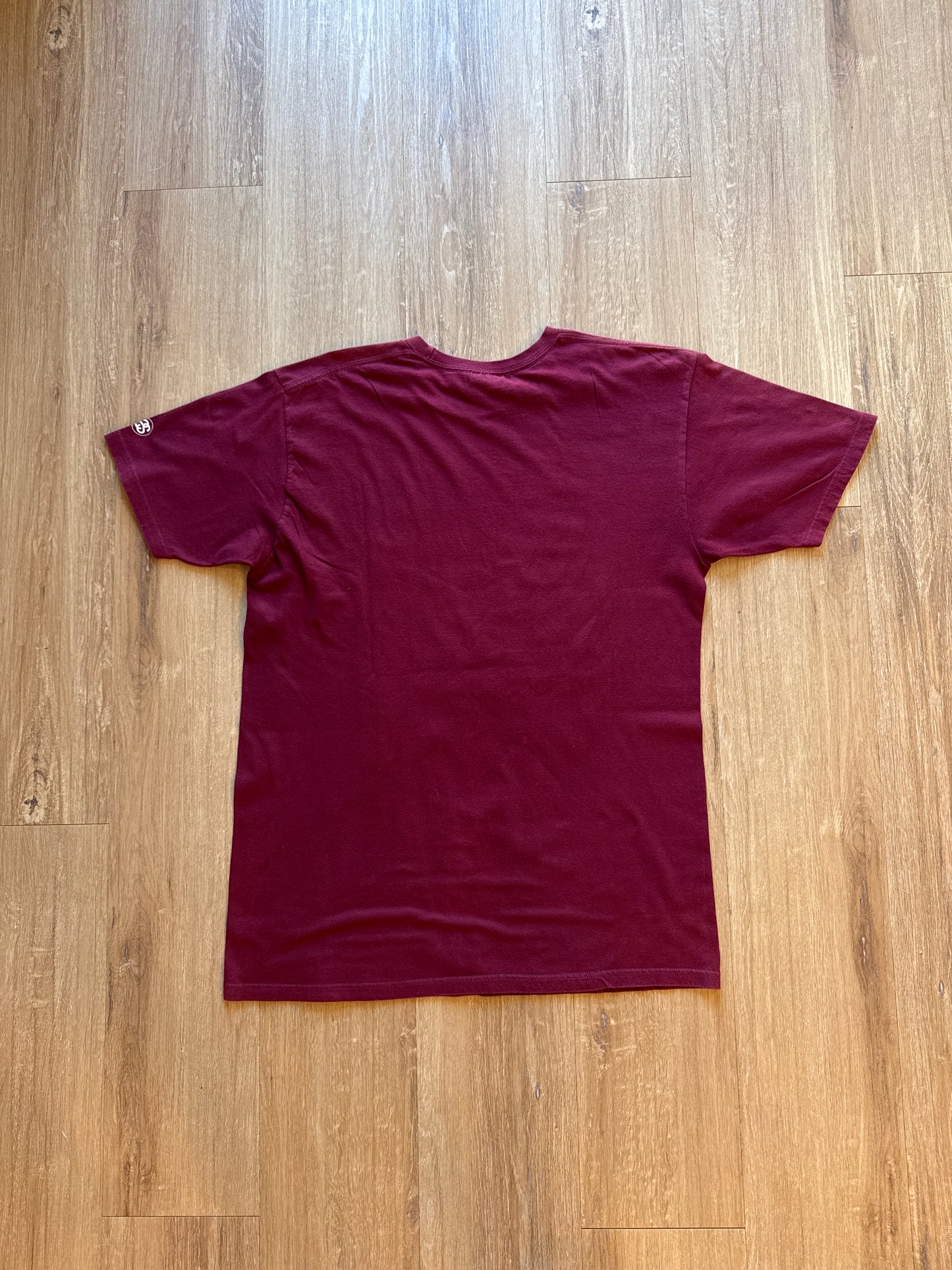 Stussy International Burgundy Spellout Tee