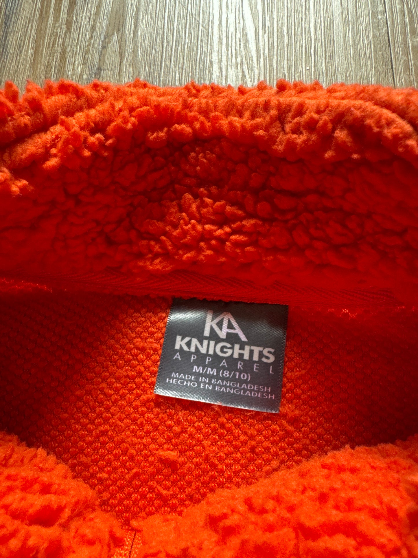 Knights Apparel Women’s University Of Clemson Tigers Cropped Sherpa Quarter Zip Pullover