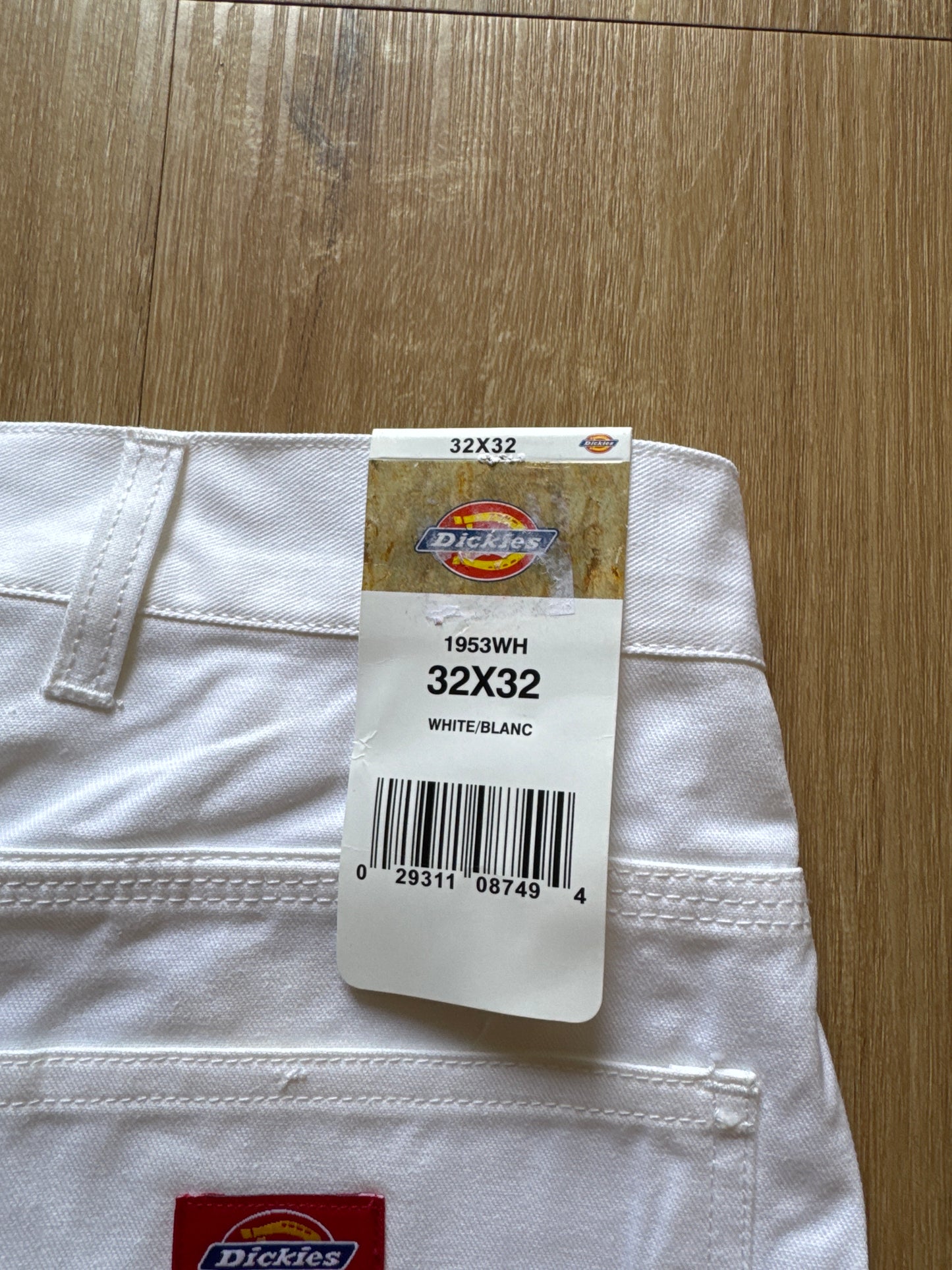 Vintage Dickies Relaxed Fit Straight Leg White Painters Carpenter Pants