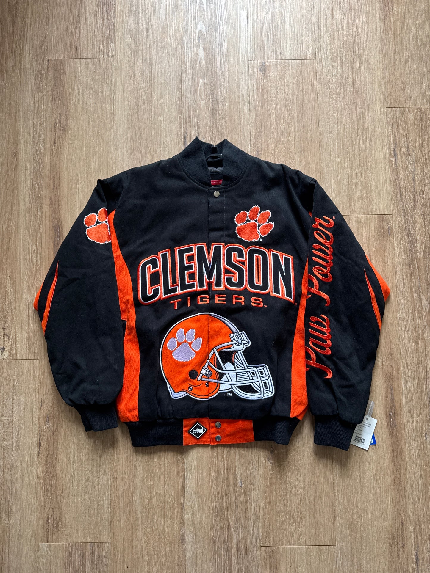 Franchise Collegiate Sportswear University Of Clemson Tigers Embroidered Varsity Jacket