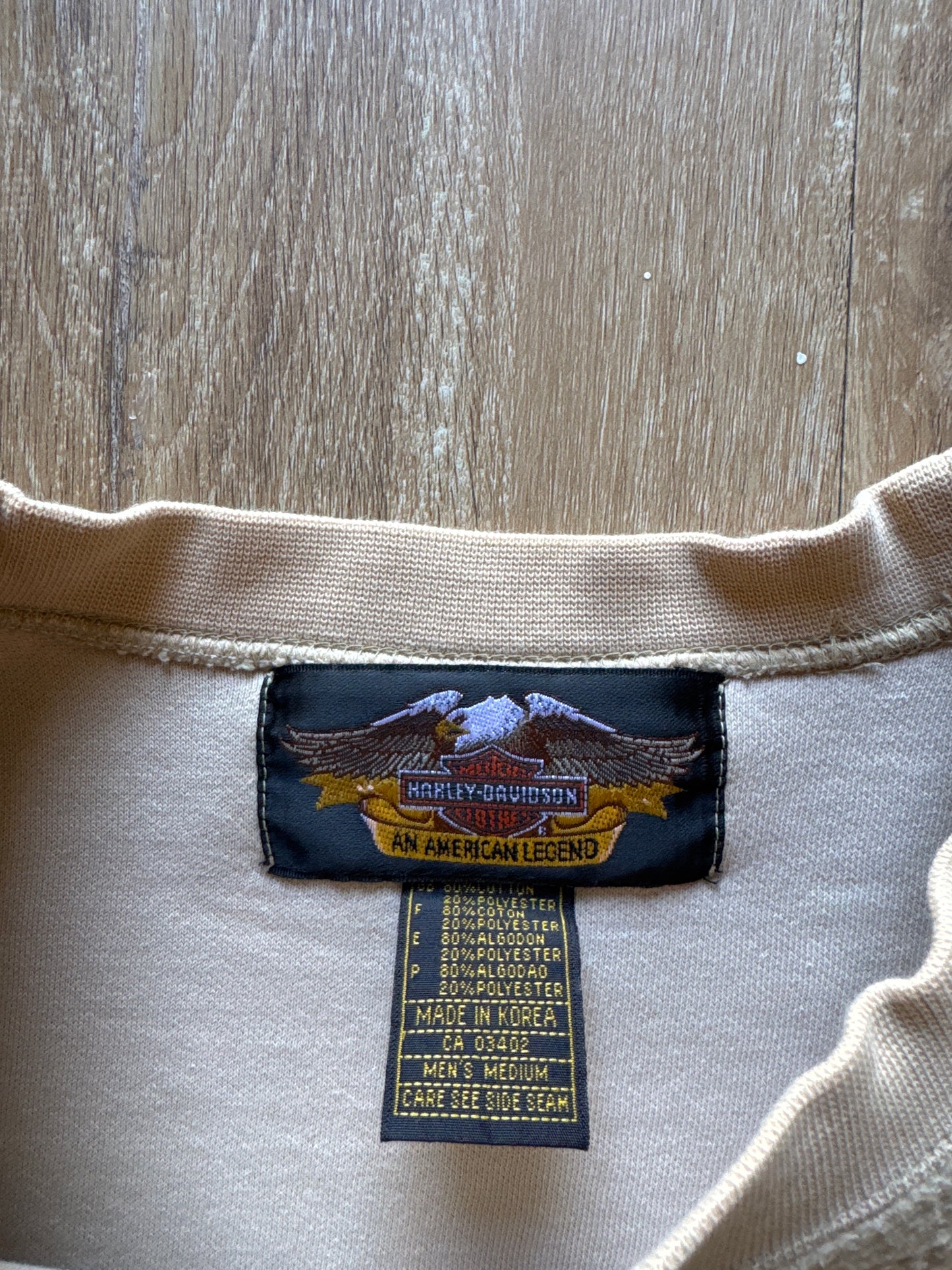 Vintage Harley Davidson Cream Sweatshirt