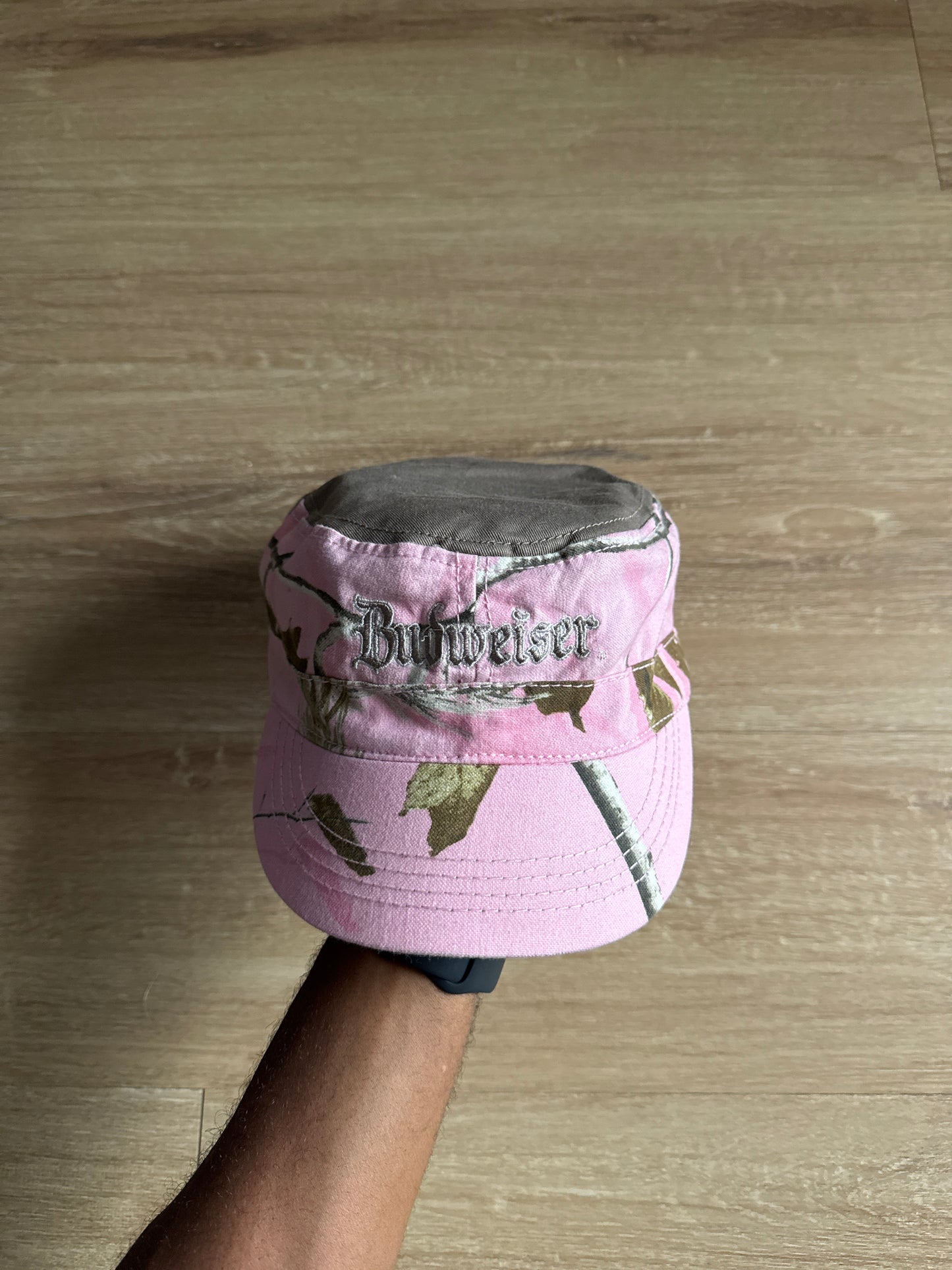 Y2K Budweiser Women’s Pink Forest Camo Hat