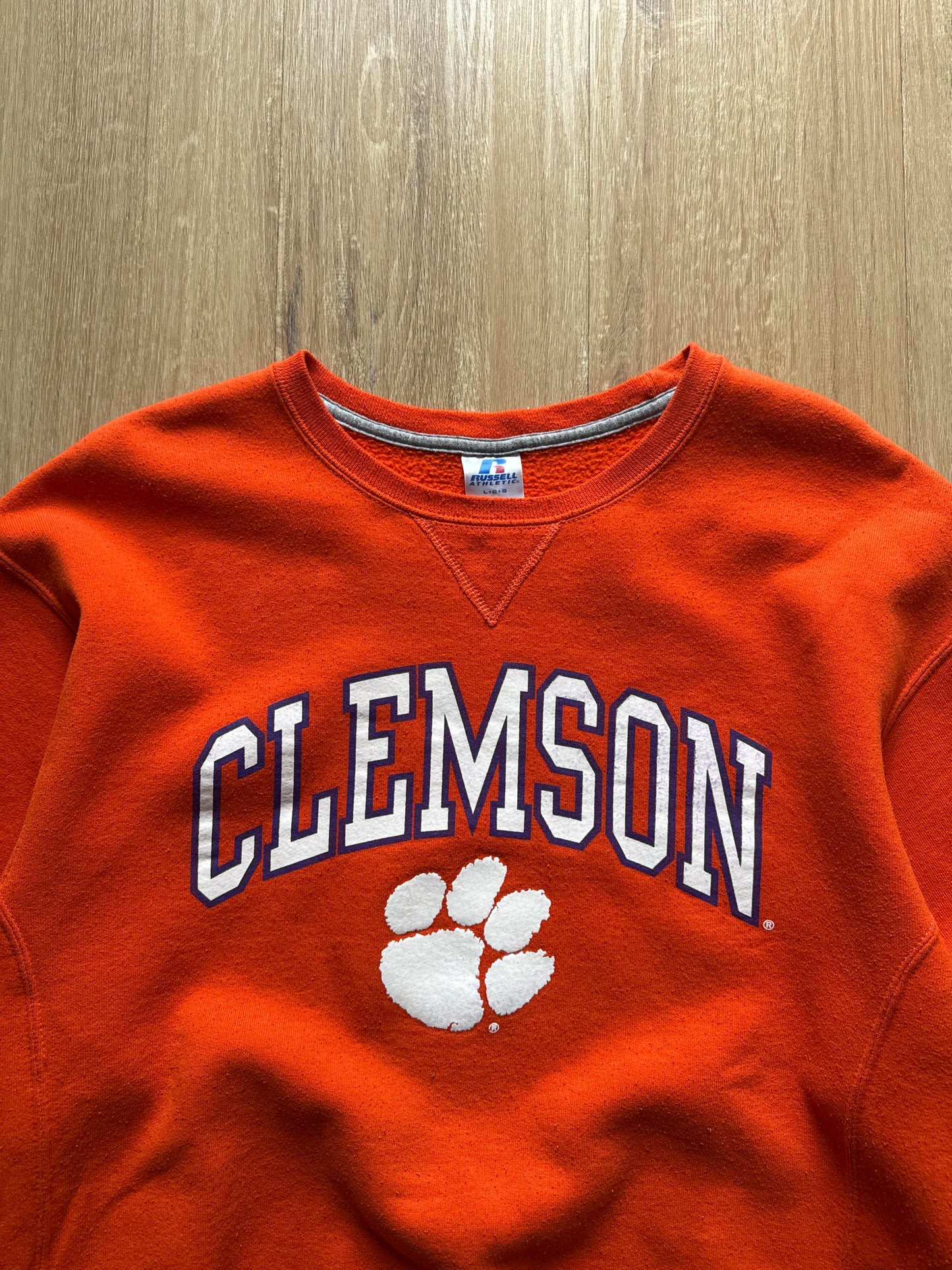 Russell Athletic University Of Clemson Tigers Logo Sweatshirt