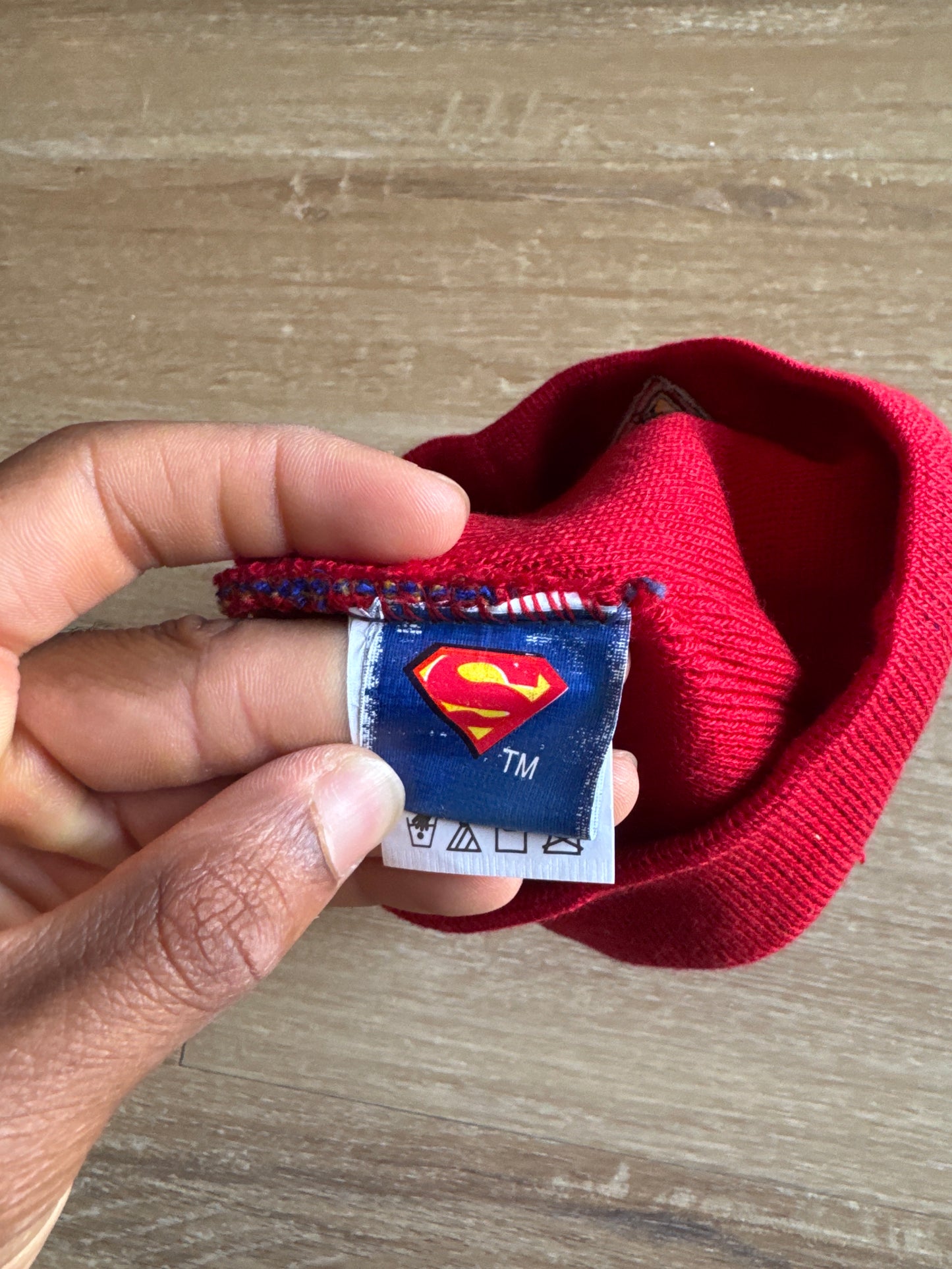 Vintage Y2K Superman Flame Beanie