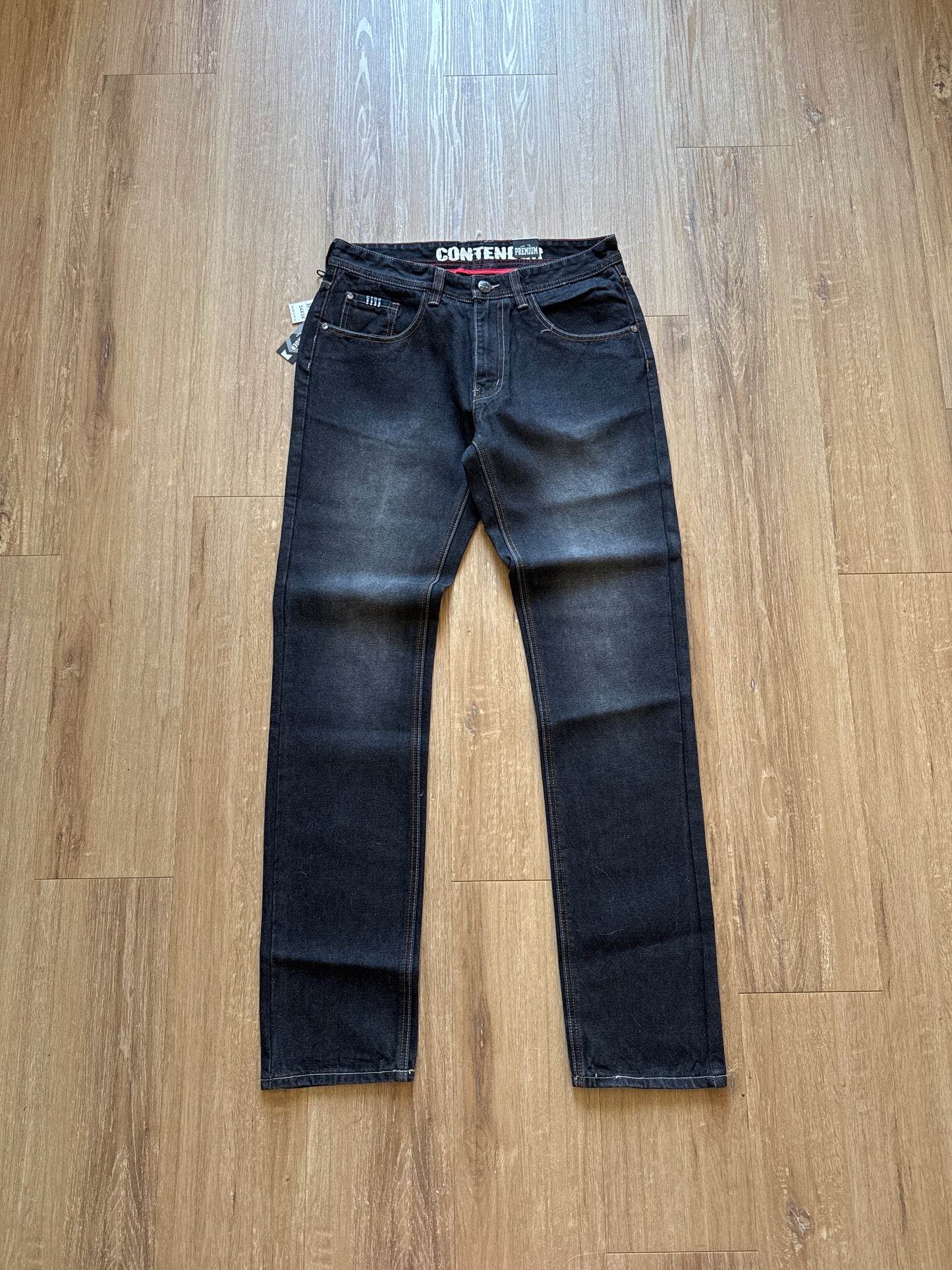 Y2K Contender Slim Straight Black Denim Jeans