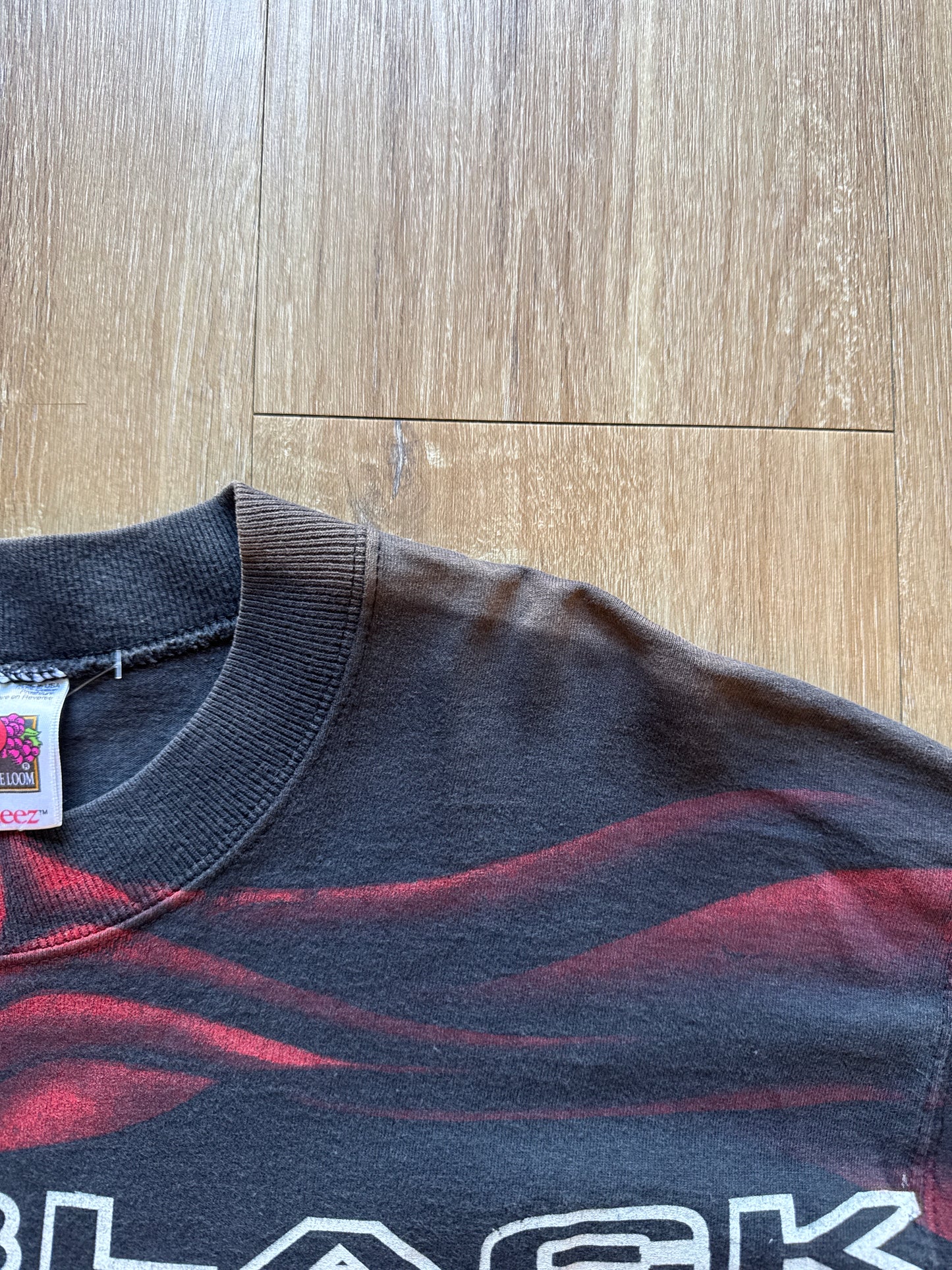 Vintage 90s Nascar Dale Earnhardt Black Knight All Over Print Tee