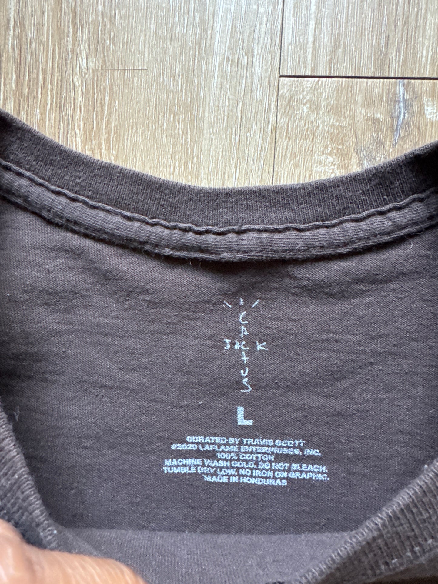 Travis Scott Cactus Jack The Scott’s Sicko Event Brown Tee