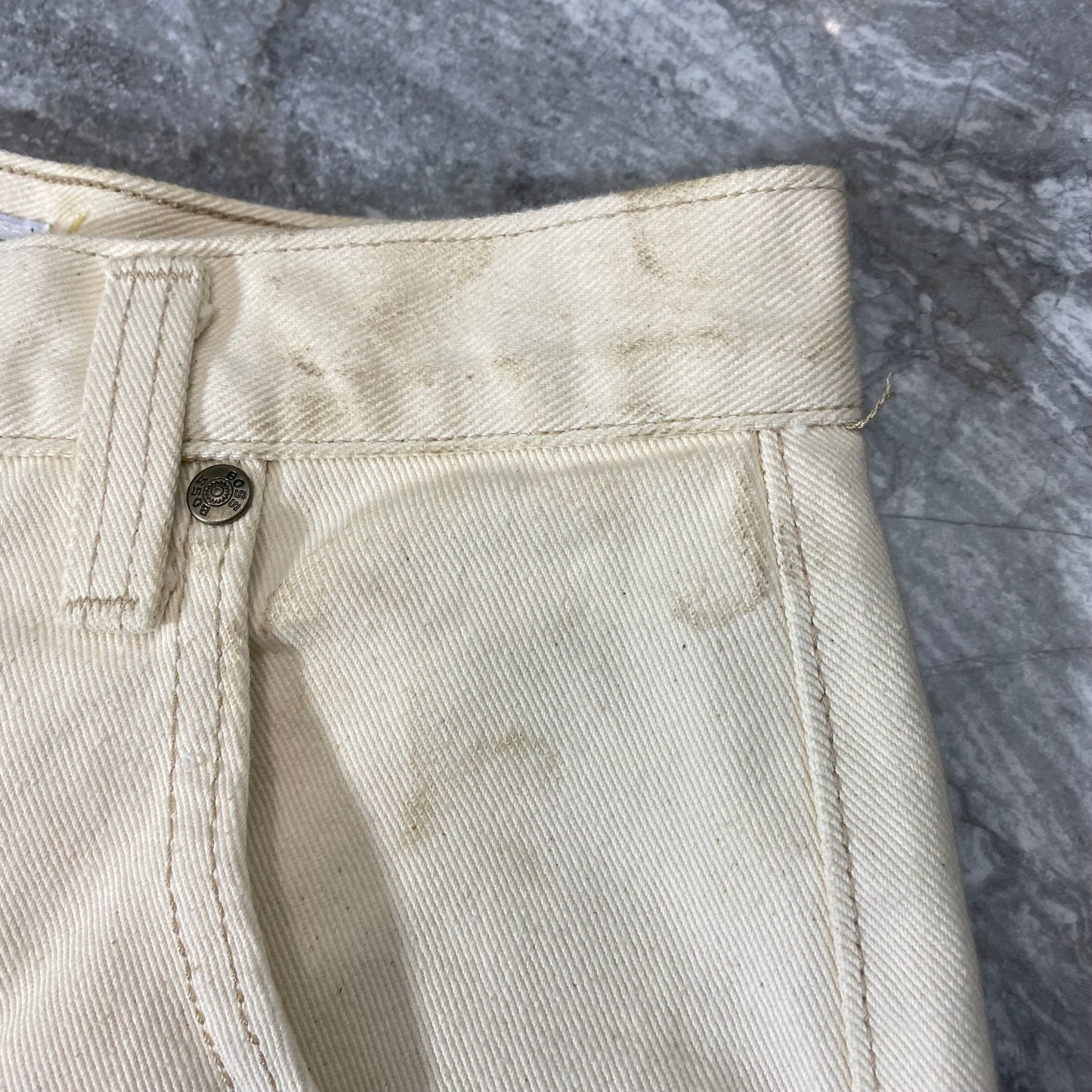 Vintage Boss Cream Carpenter Pants