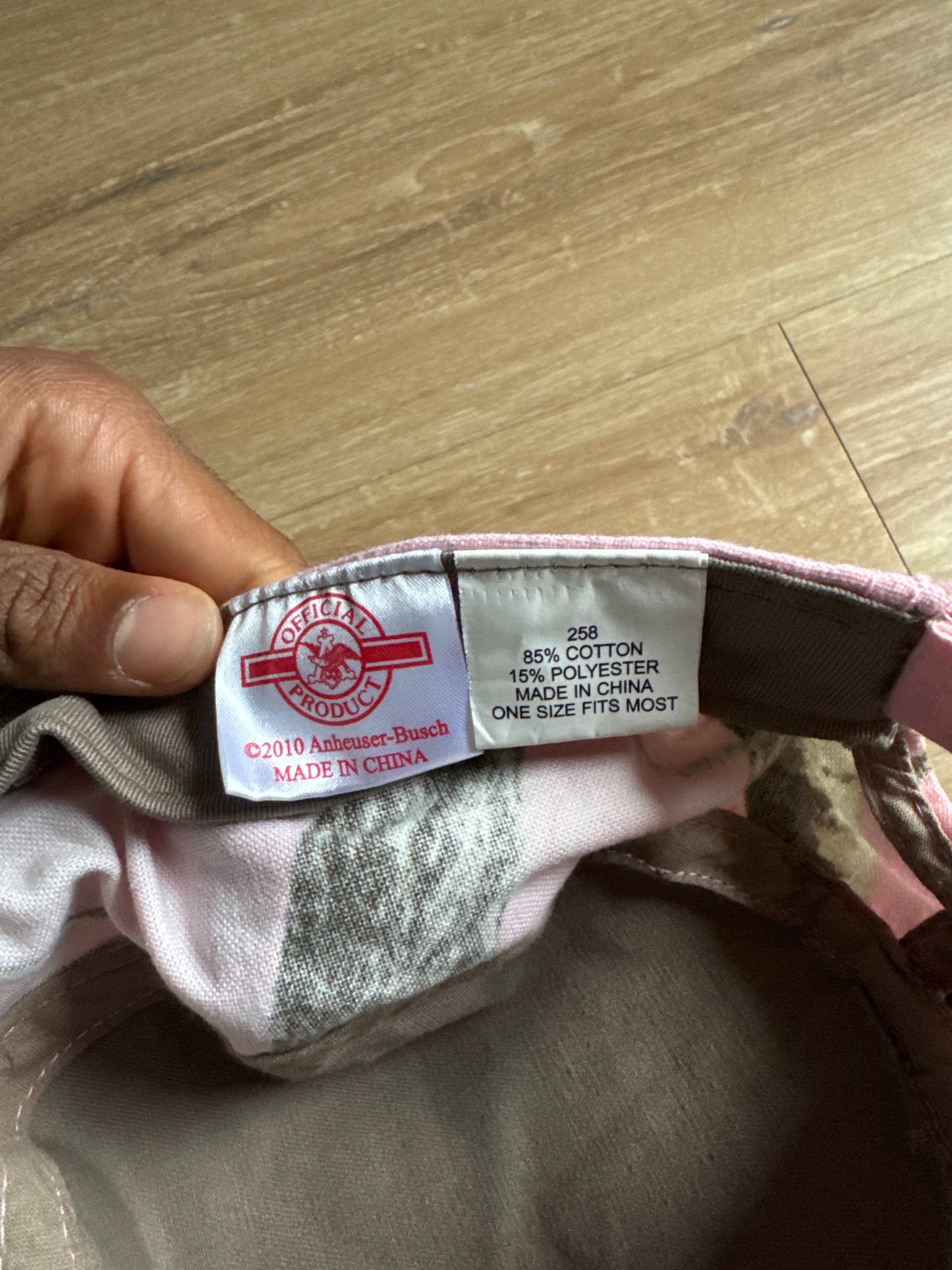 Y2K Budweiser Women’s Pink Forest Camo Hat