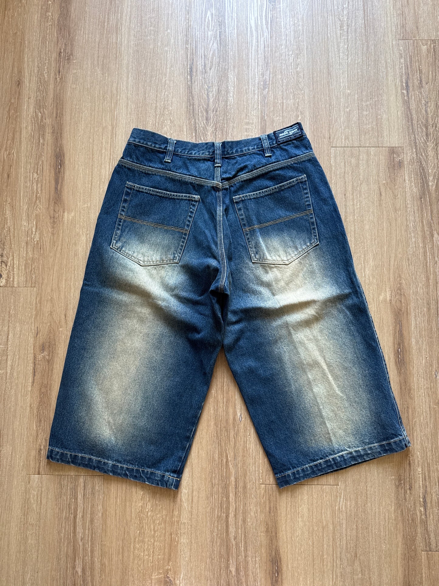 Y2K Regal Wear Denim Jean Long Shorts Jorts