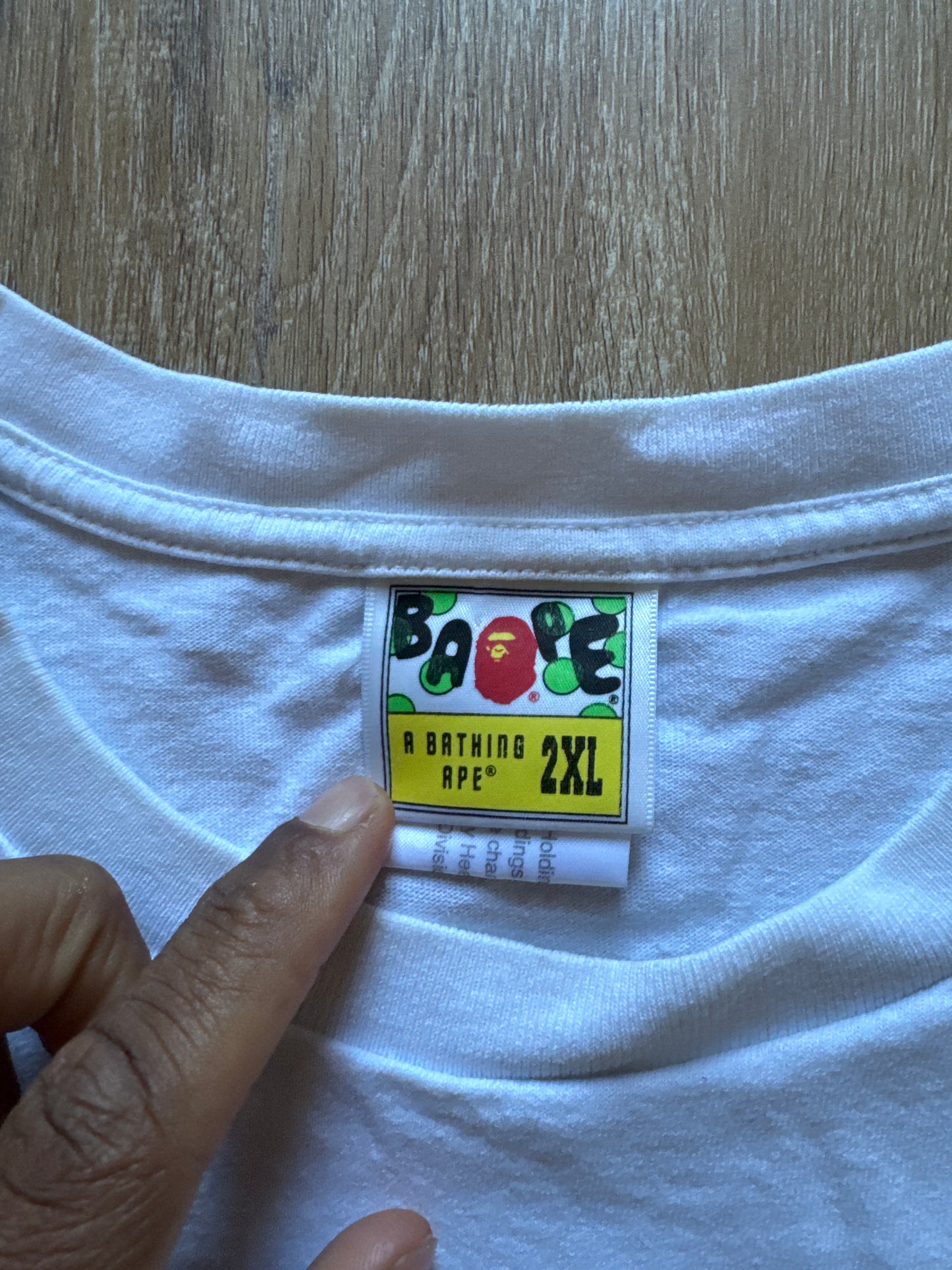 A Bathing Ape Bape Popeye Ape Head College Tee