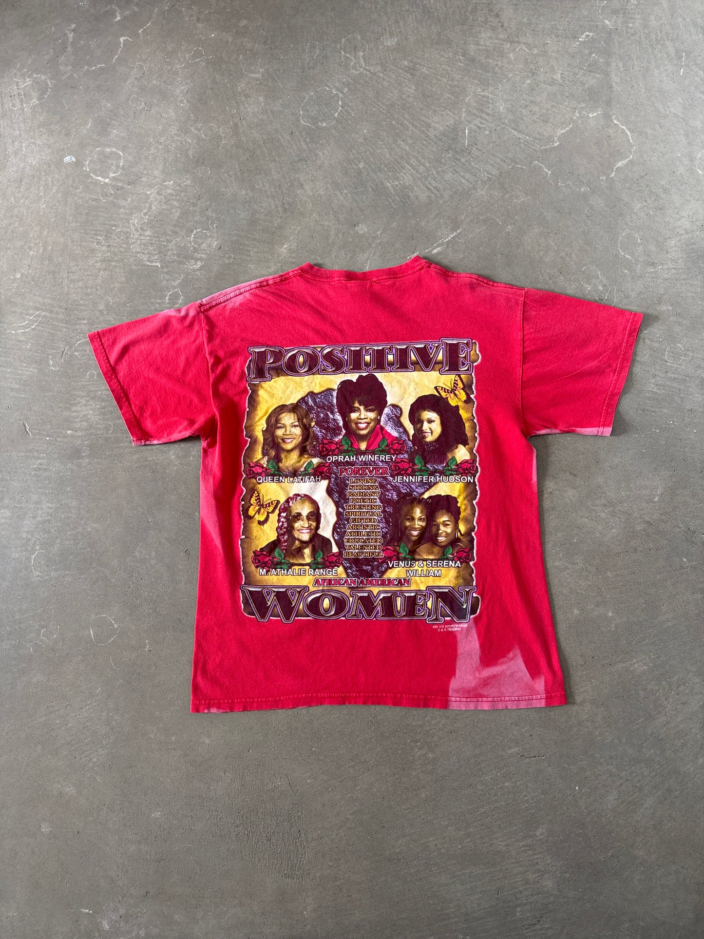 Y2K Positive African American Women Of Greatness Sun Faded Tee