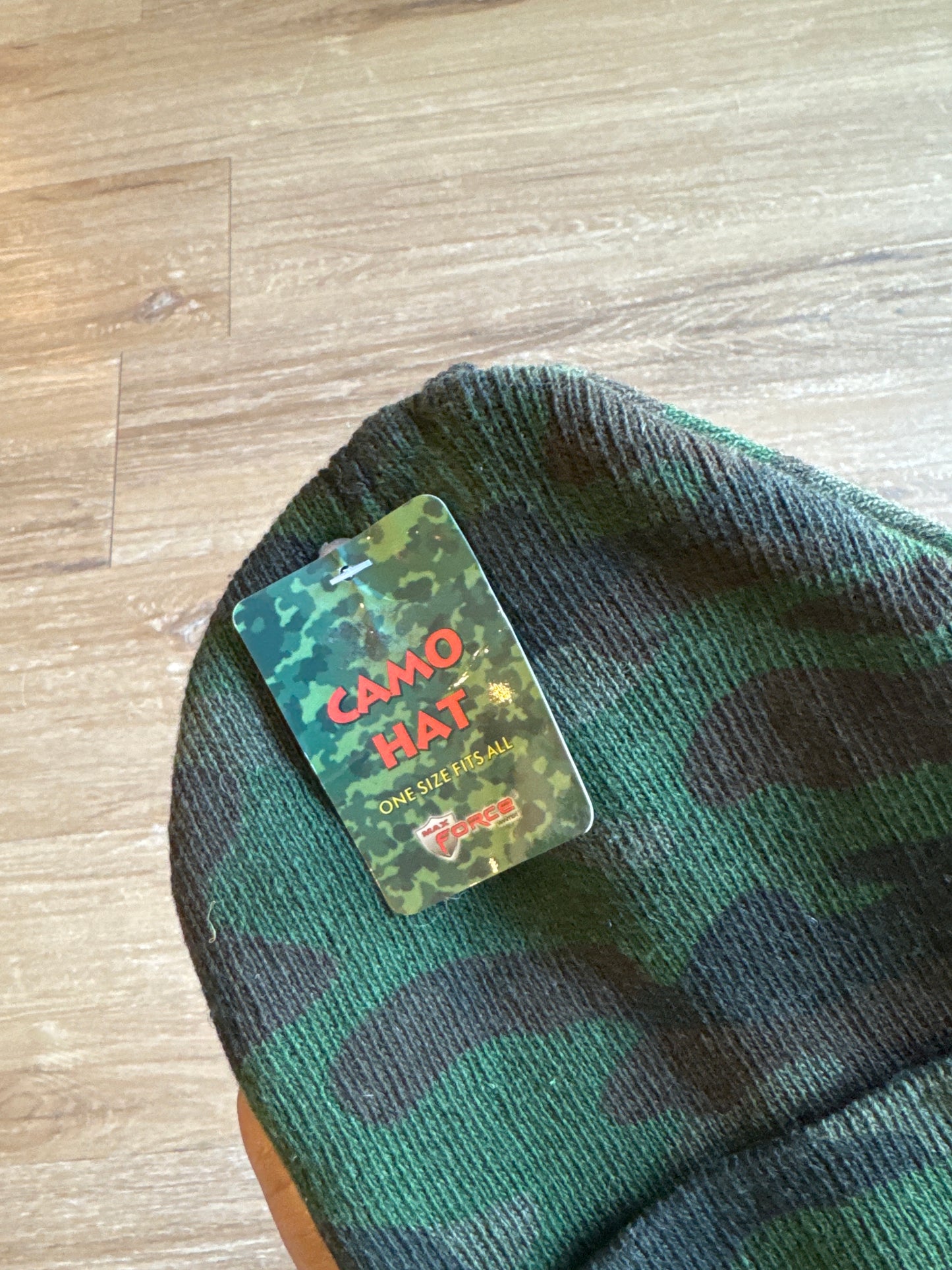 Vintage Military Camo Beanie Hat