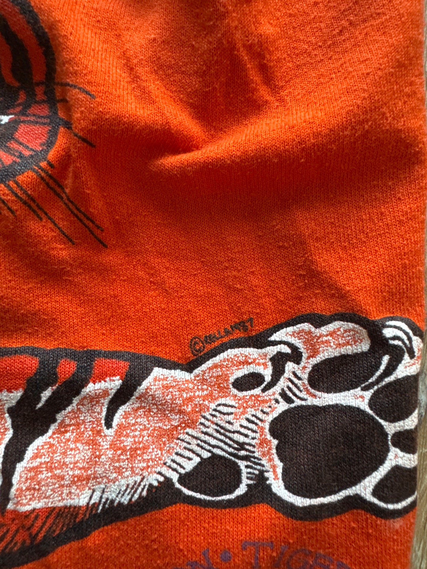 Vintage 1987 University Of Clemson Tigers Tank Top