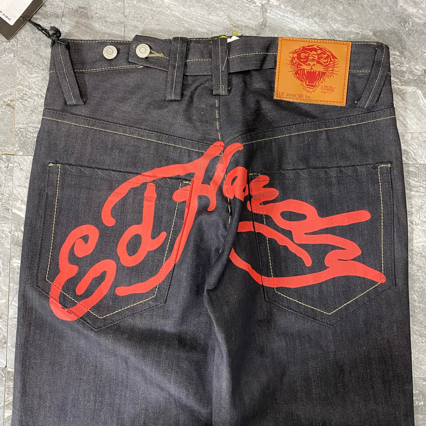 Vintage Ed Hardy Red Logo Pants