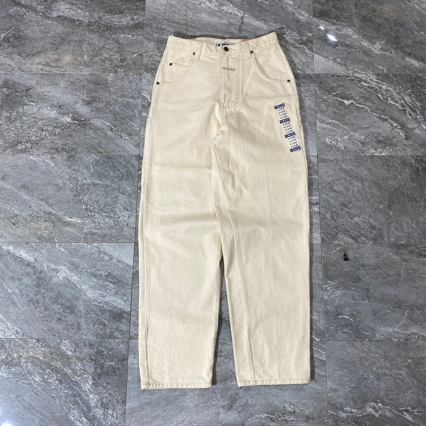 Vintage Boss Cream Carpenter Pants