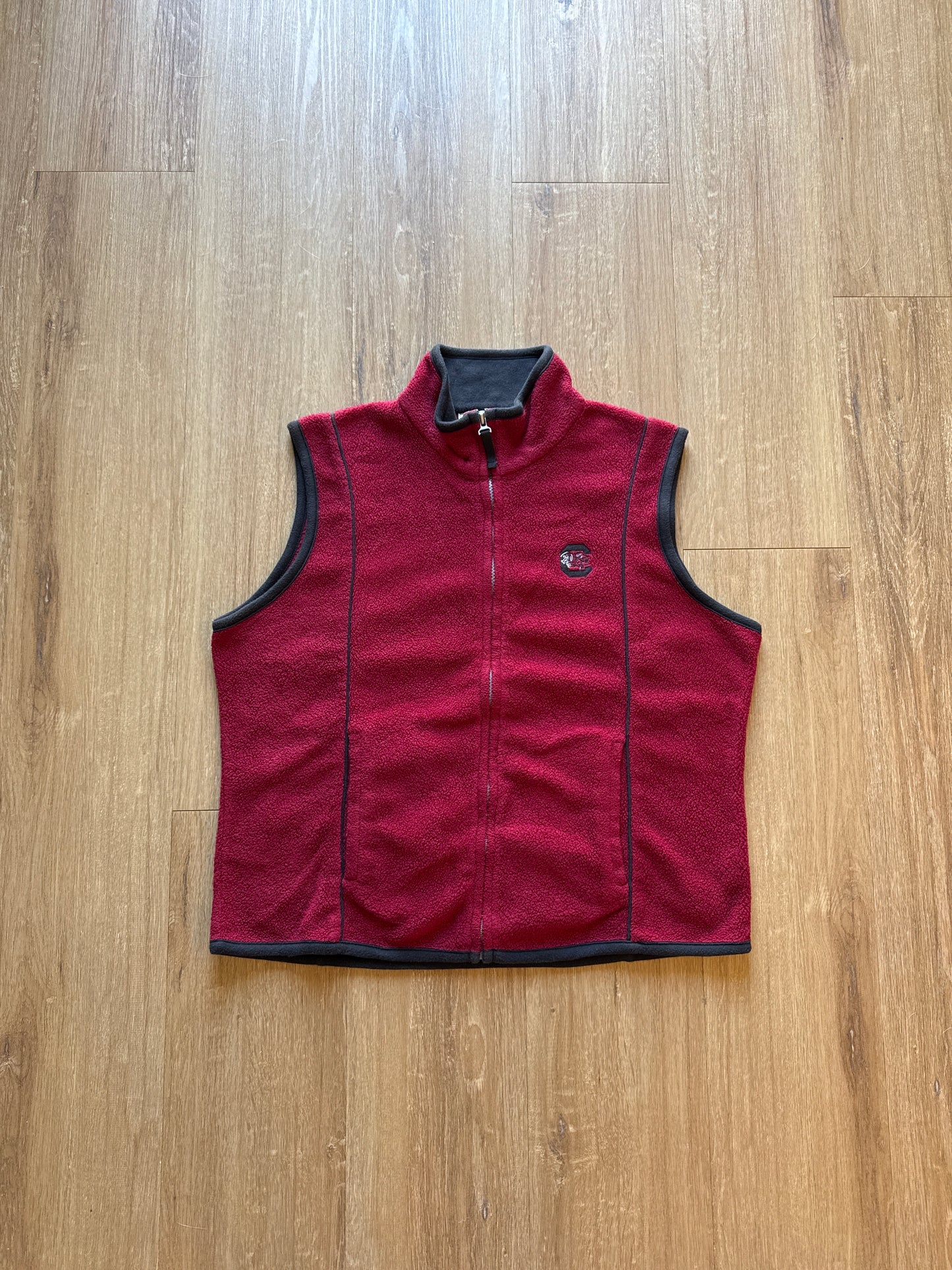 Vintage Youth University Of South Carolina Gamecocks Fleece Vest