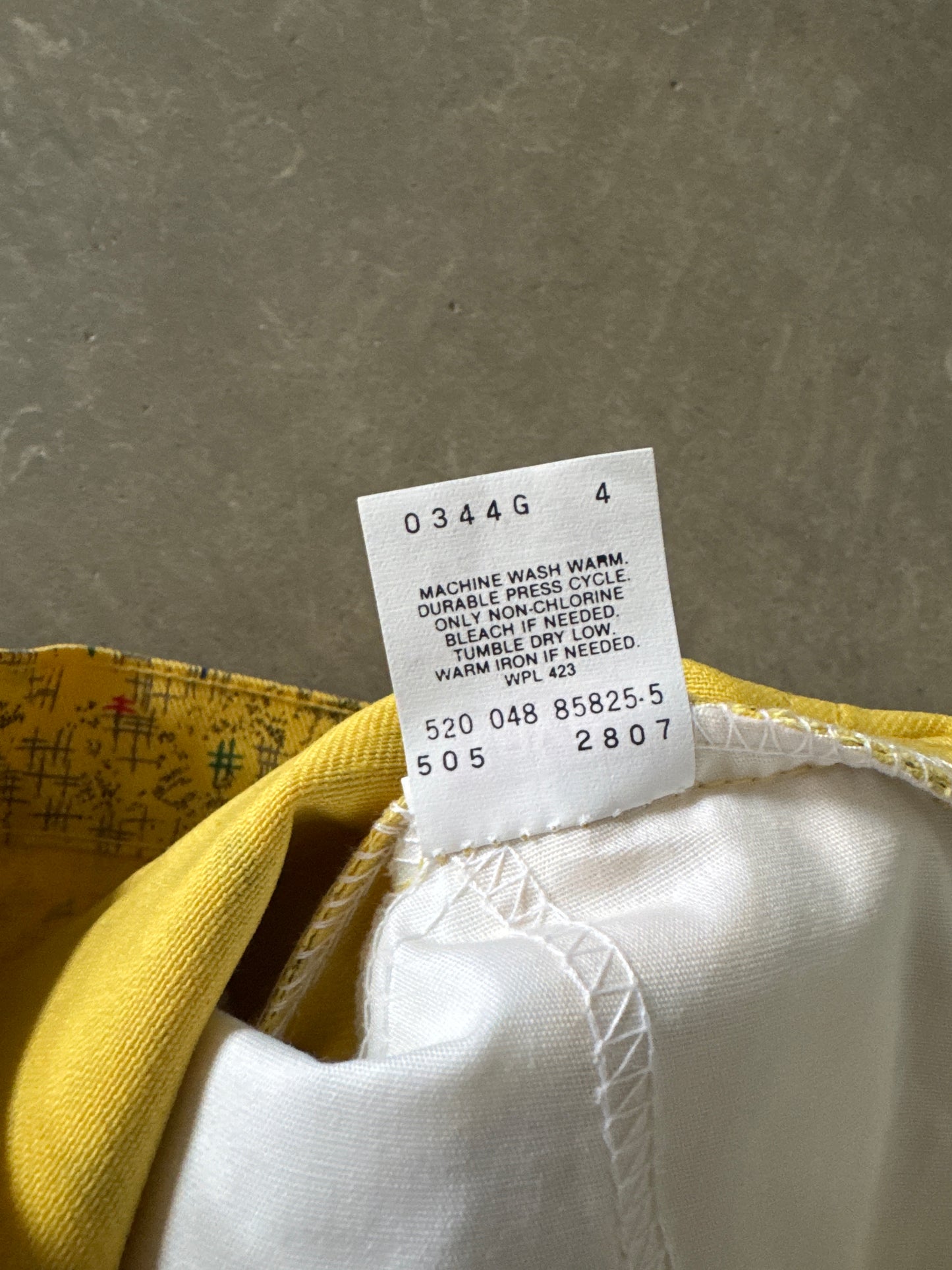 Vintage Levi’s 505 1998 Streetbrights Yellow Jeans