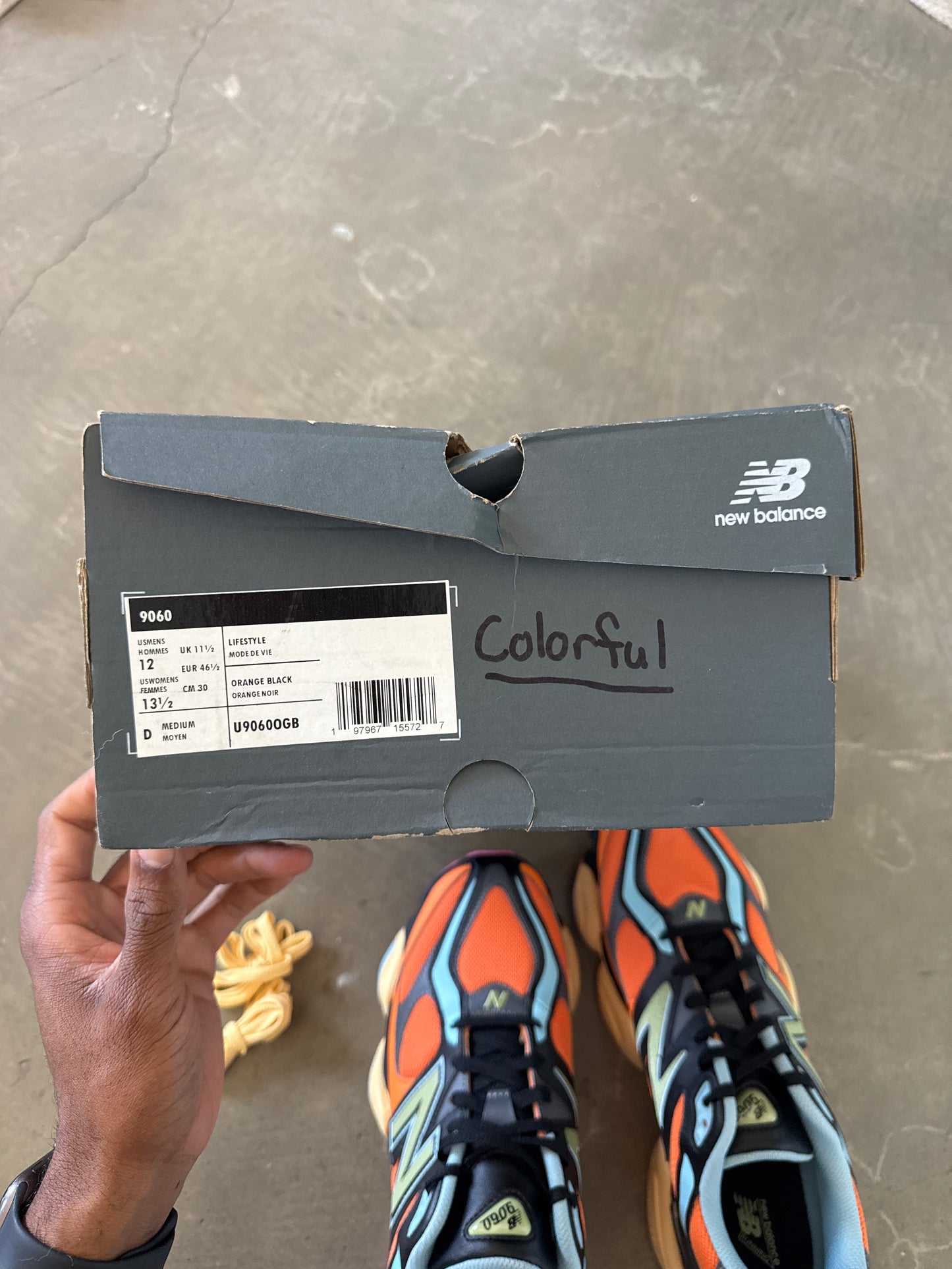 New Balance 9060 Sun Glow Team Sky Blue