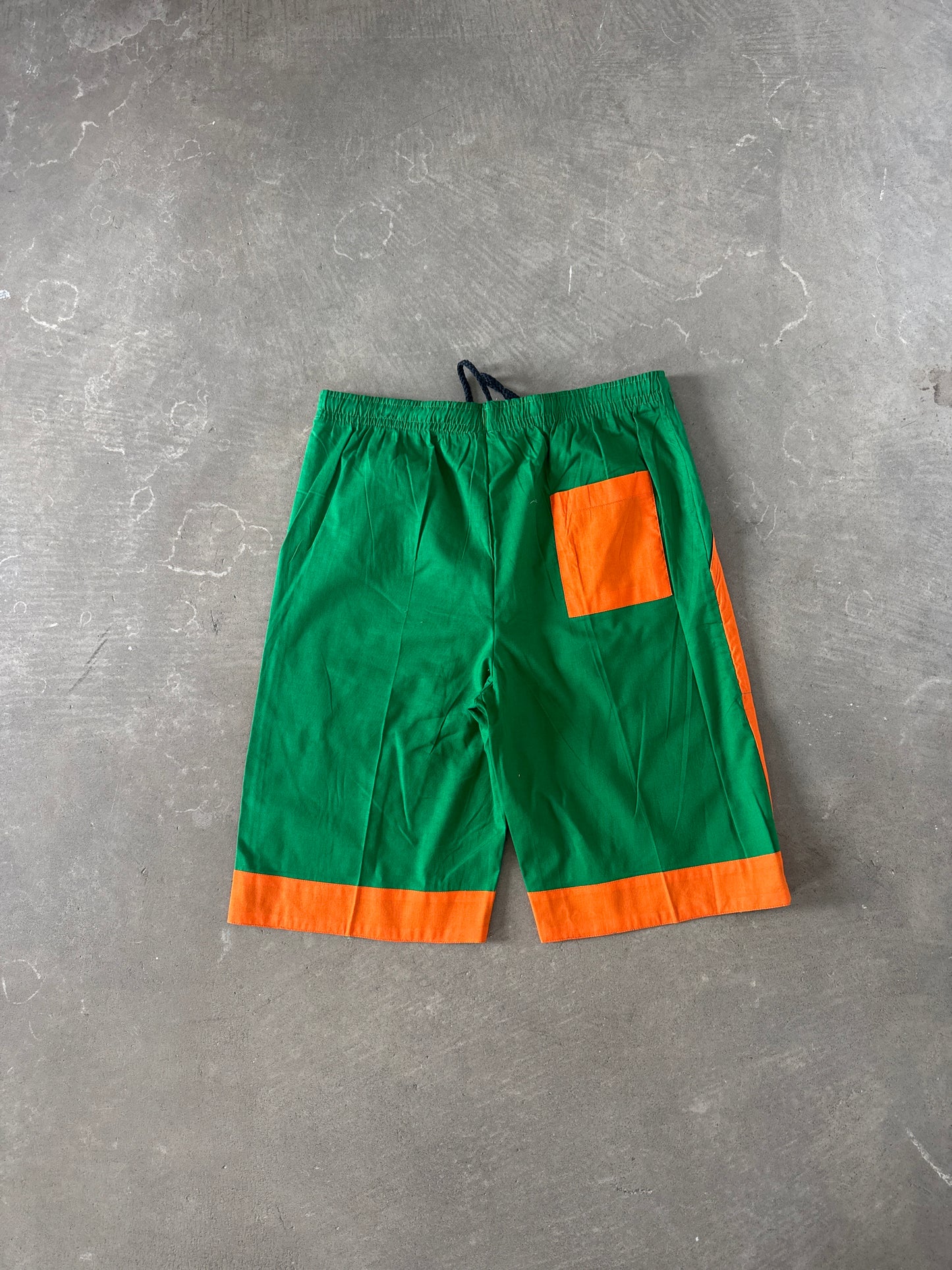 Vintage 90s University Of Miami Hurricanes Striped Shorts
